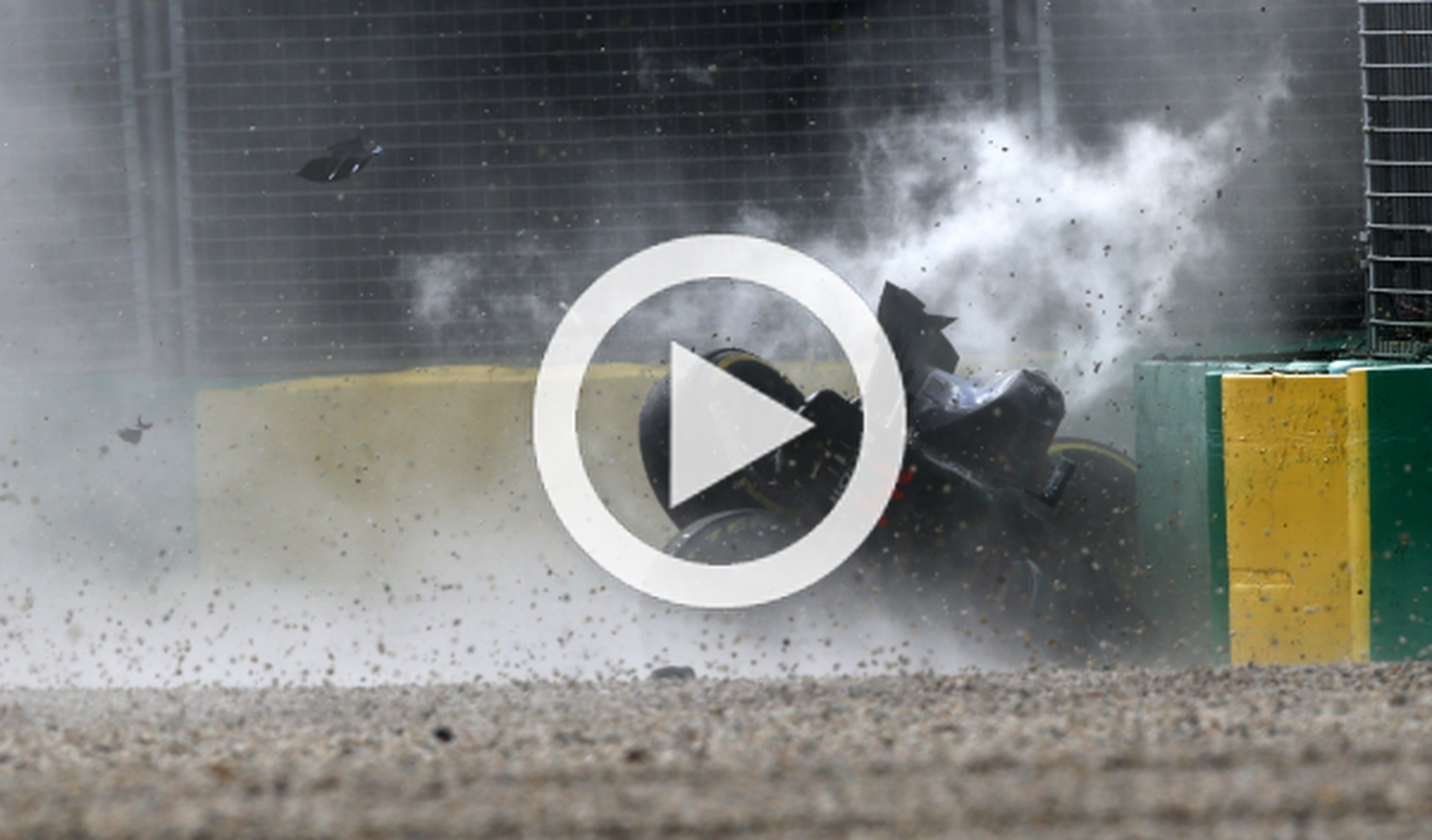 Vídeo: espectacular accidente de Alonso en Australia