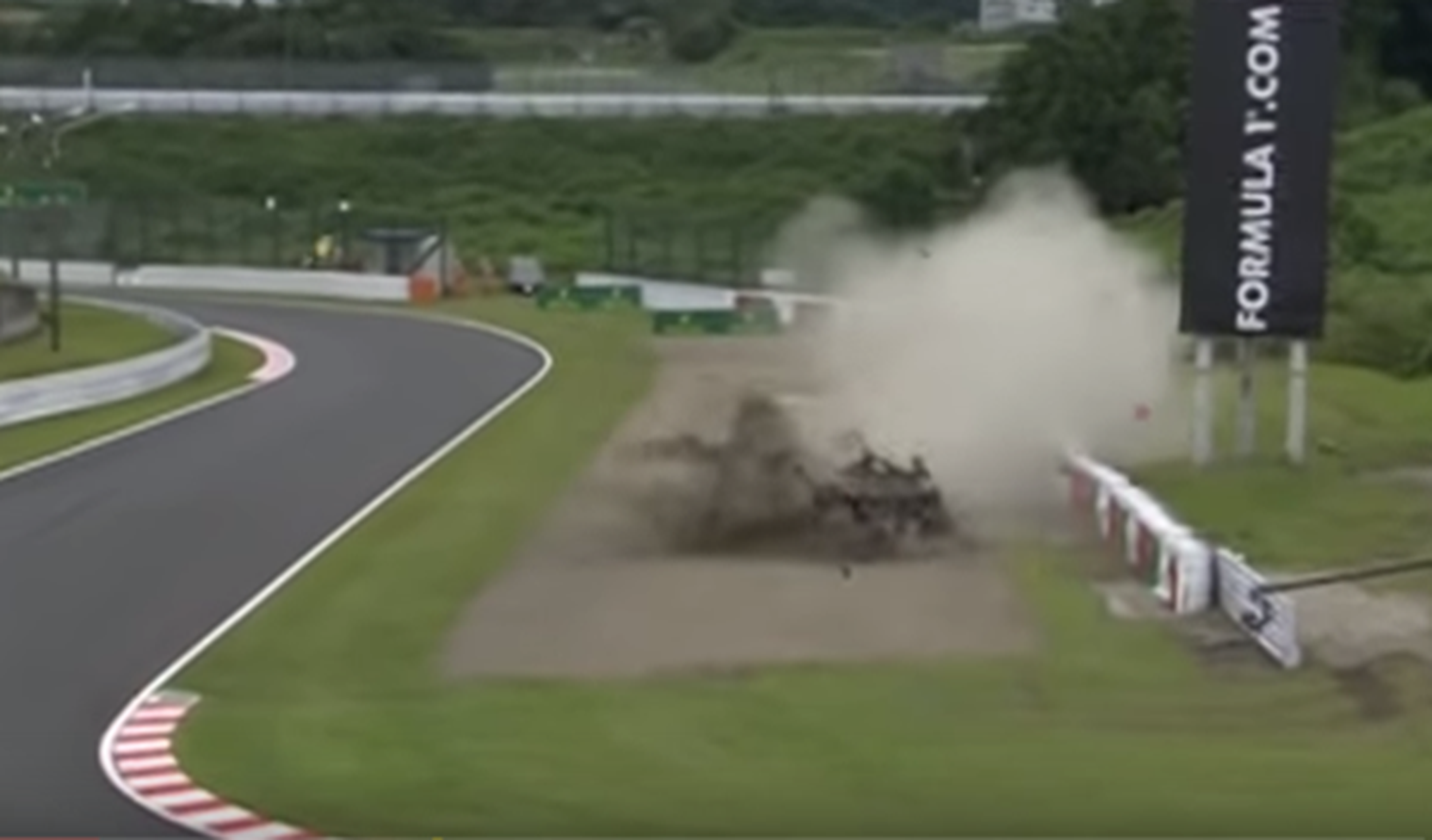 Video: fuerte accidente de Danill Kvyat en Japón