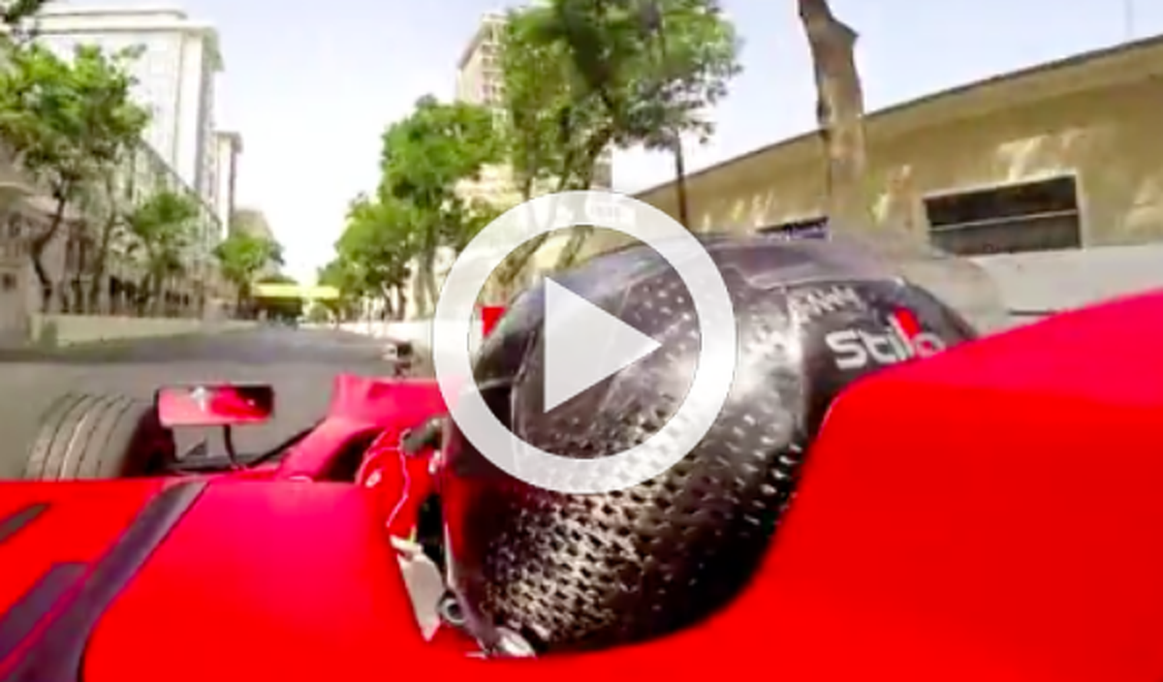Vídeo: primera vuelta al circuito de Bakú