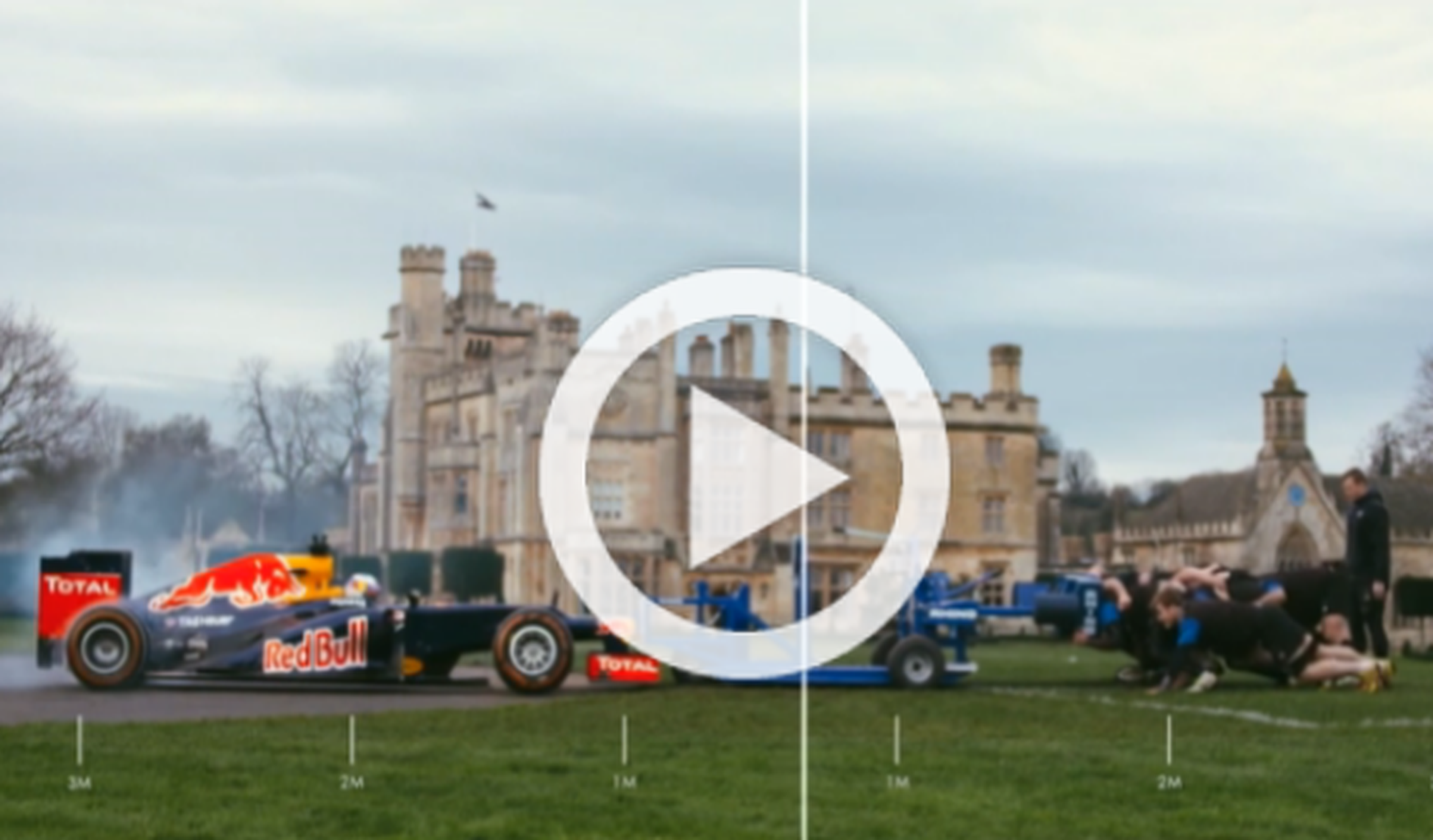 Vídeo: ¿qué pasa si enfrentamos un F1 y un equipo de rubgy?