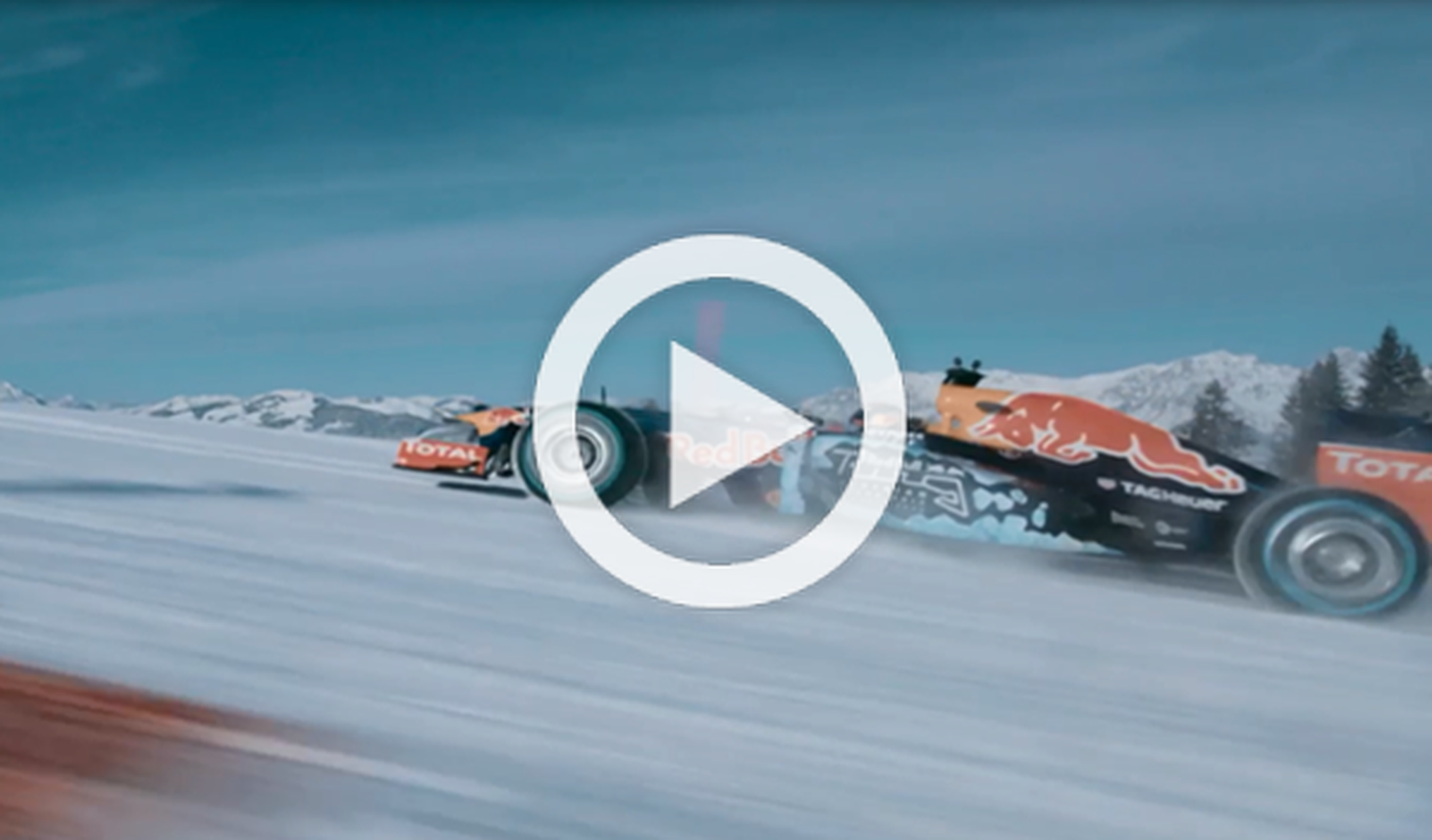 Vídeo. Red Bull F1 en la nieve: el hombre contra la máquina