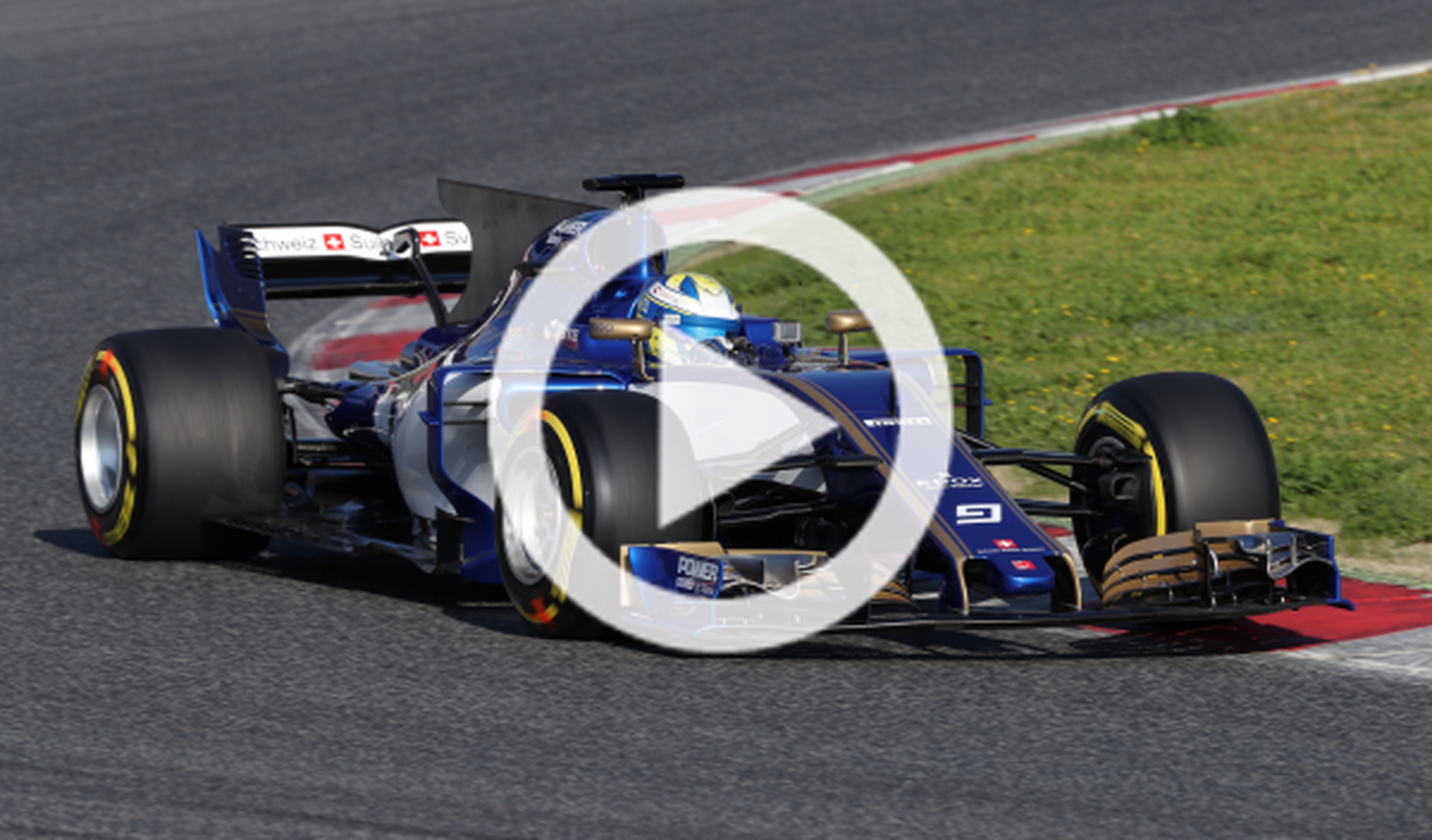 Vídeo: Sauber salta a la pista con su nuevo F1 en Barcelona