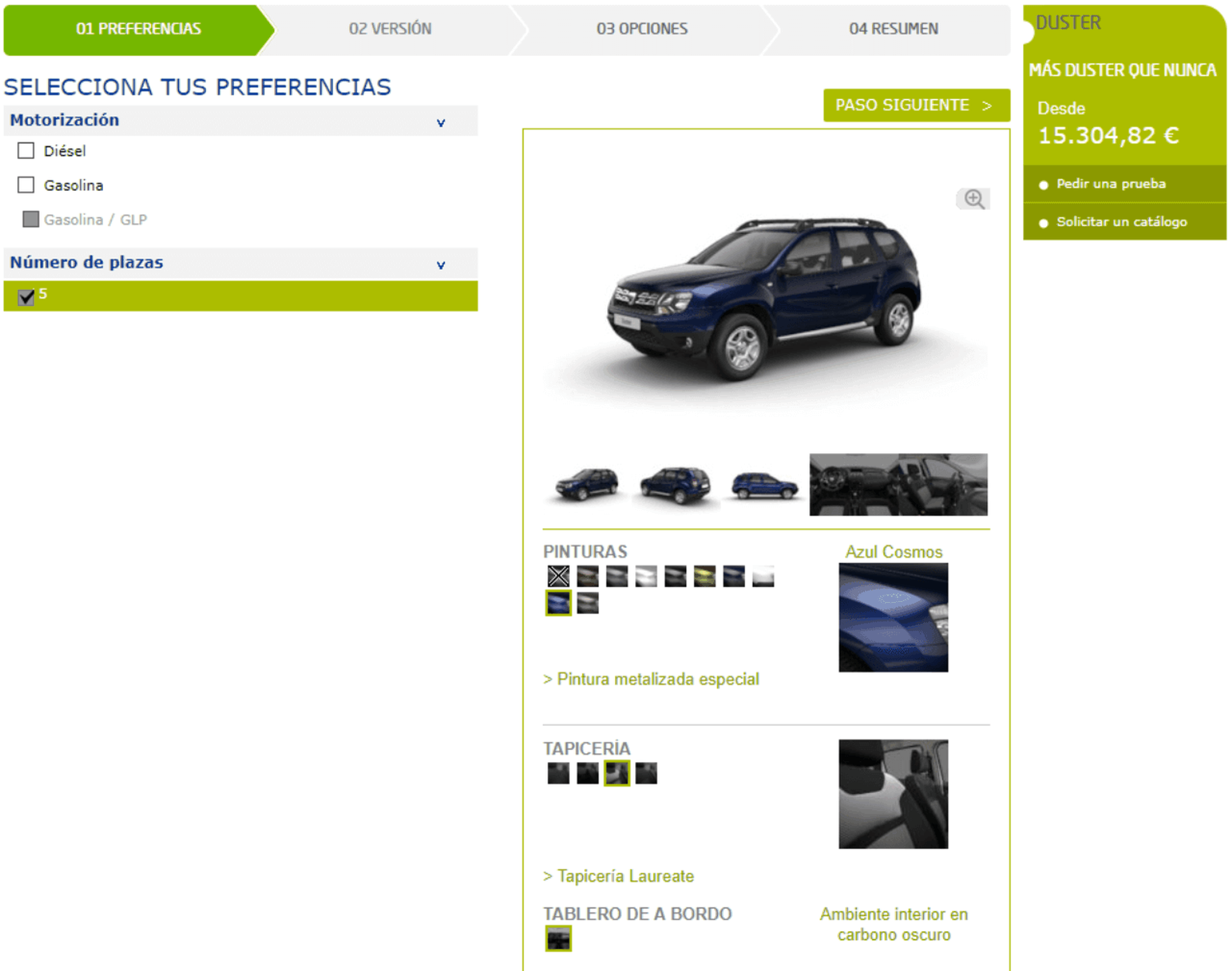 Configurador Dacia