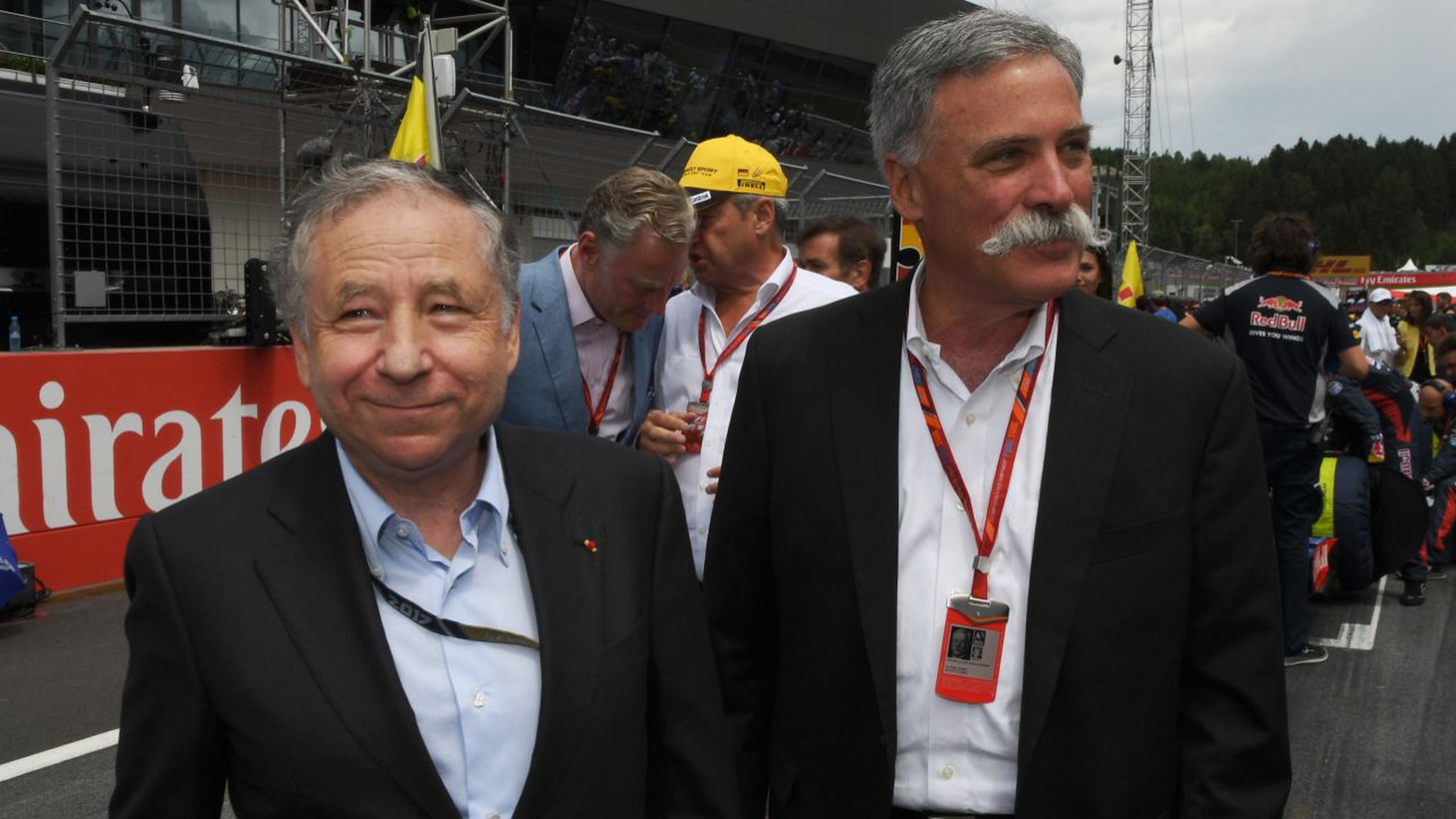 Chase Carey y Jean Todt