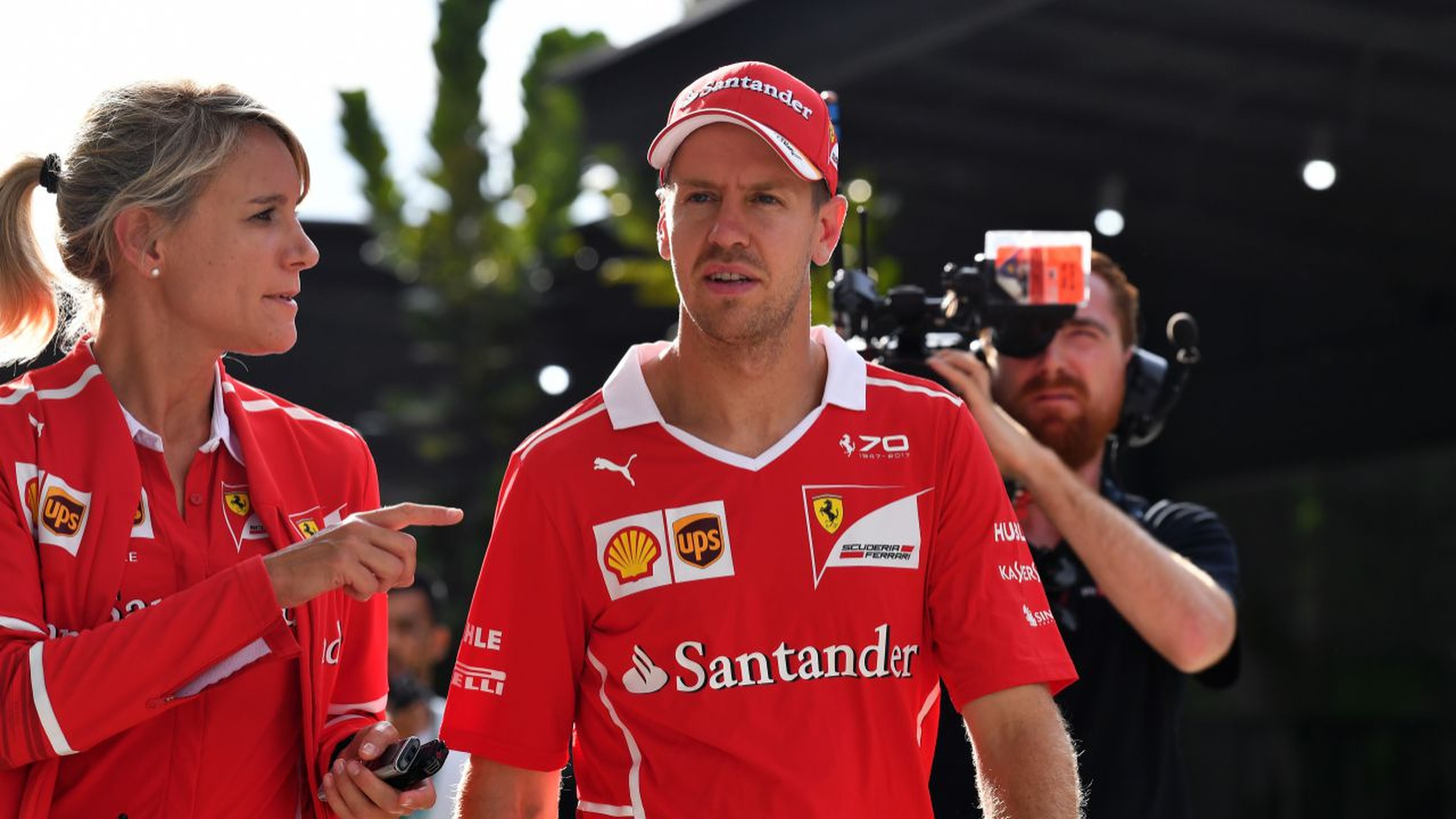 Sebastian Vettel, en la clasificación del GP de Malasia