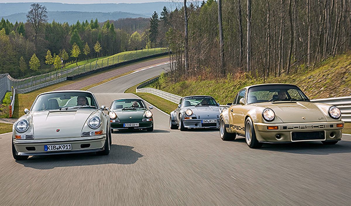 4 Porsche clásicos tuneados