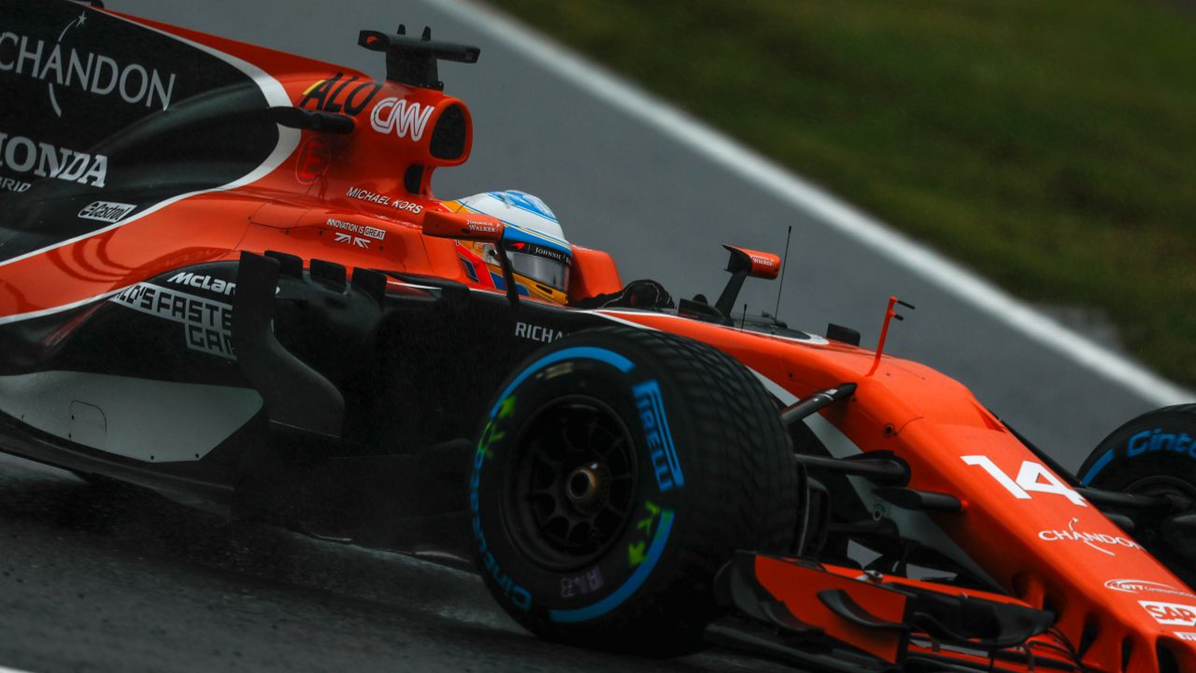 Fernando Alonso, en el GP Japón 2017
