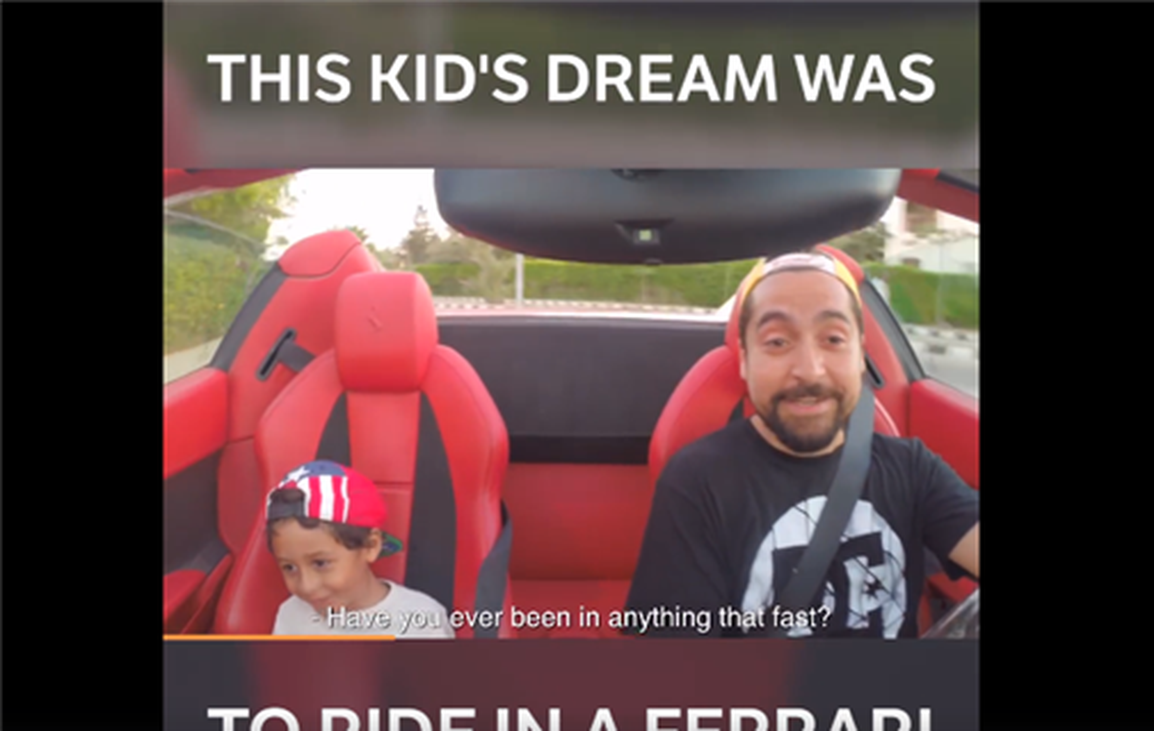 Ferrari y niño