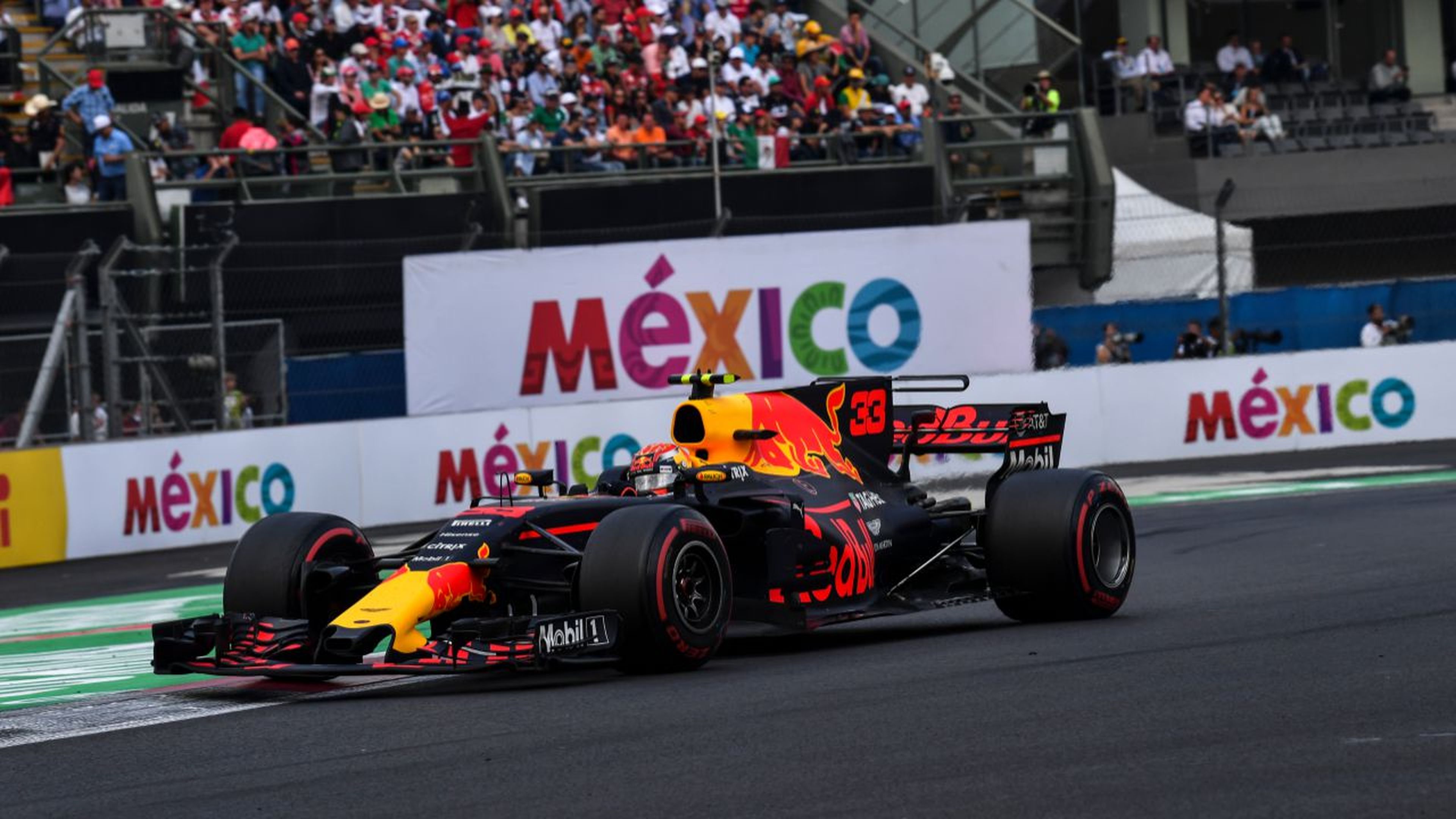 Max Verstappen, en el GP México 2017