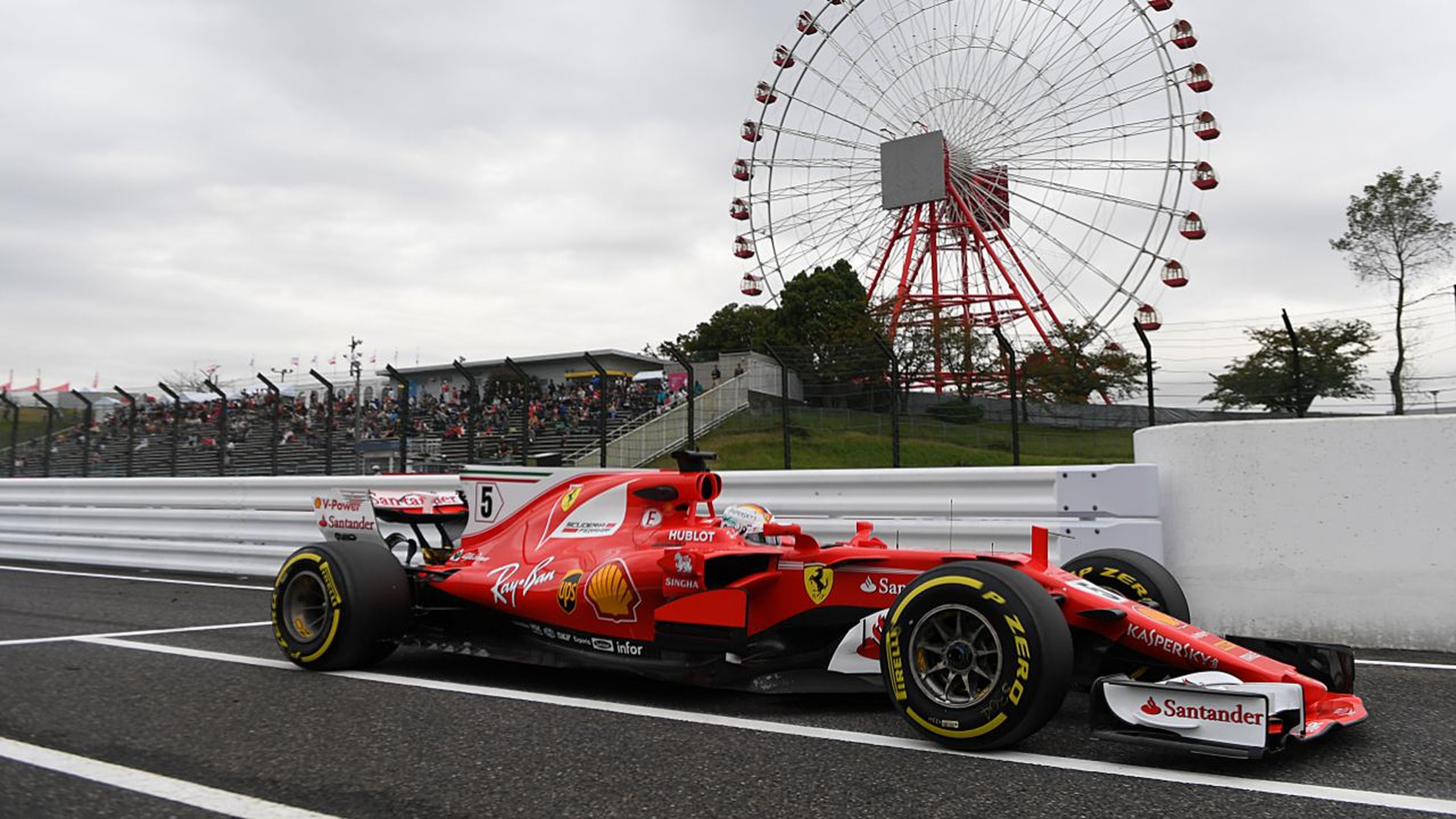 Sebastian Vettel en los Libres 1 del GP Japón 2017