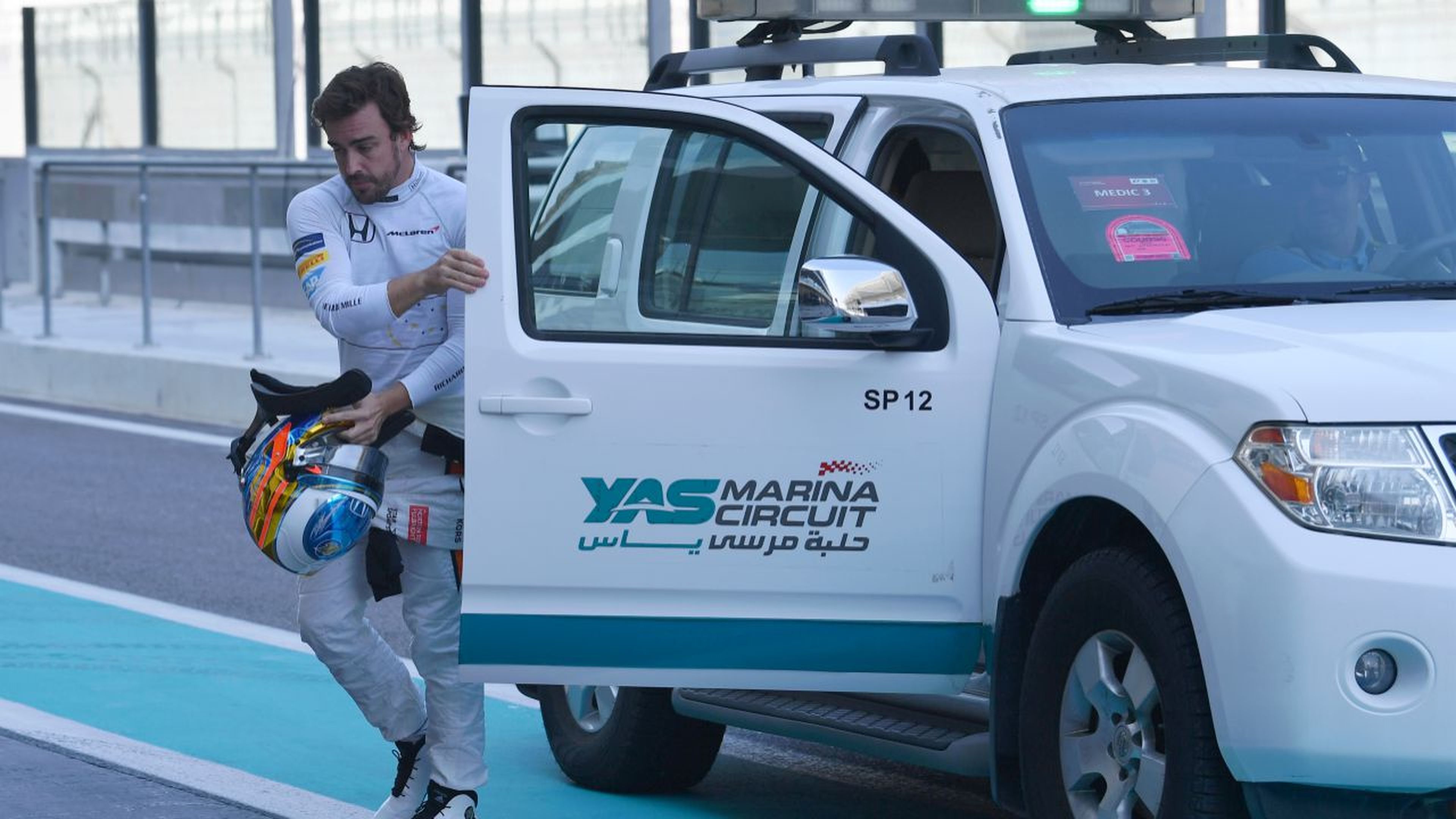 Accidente de Alonso en Abu Dhabi