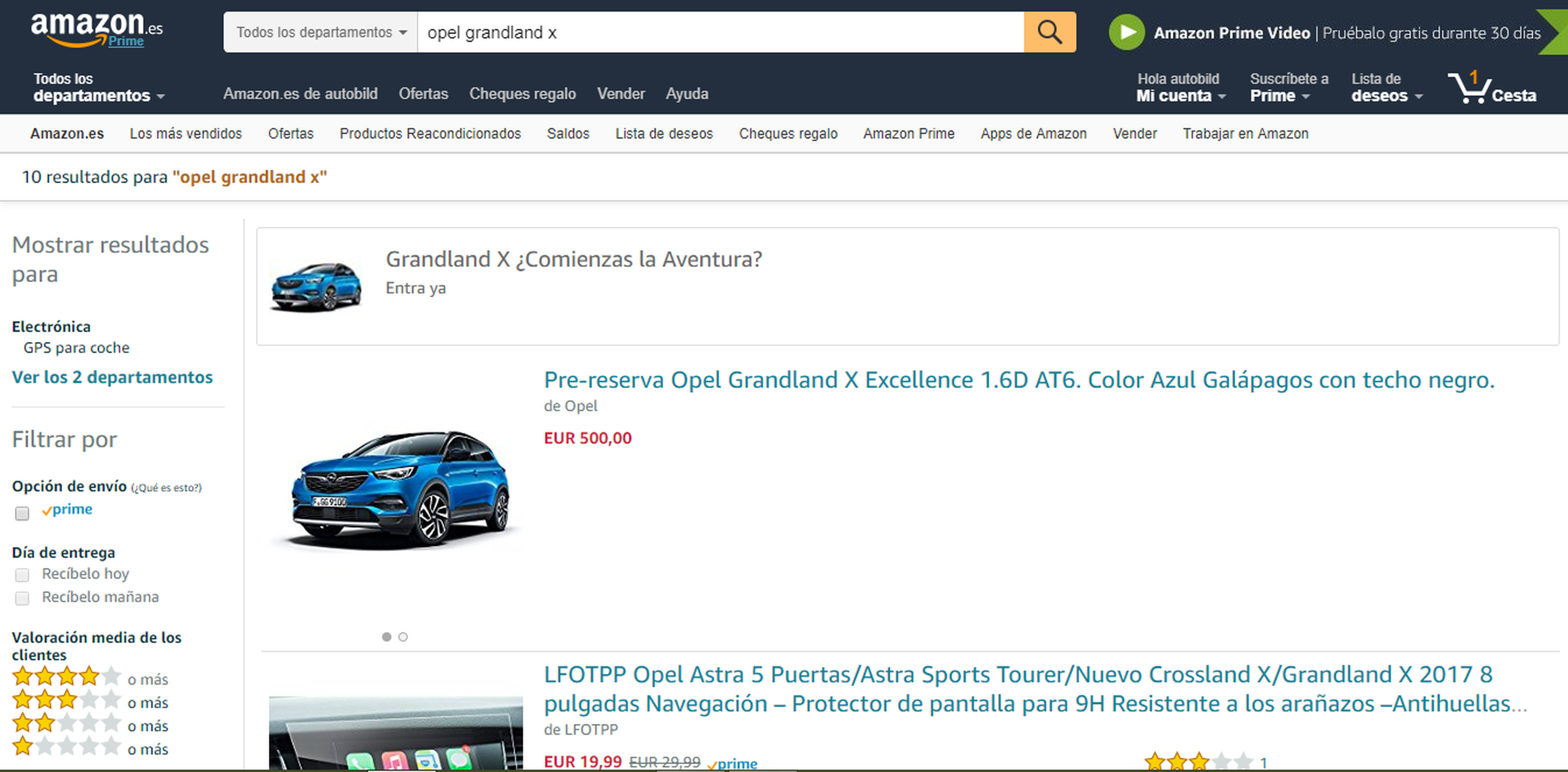 Cómo comprar un coche por Amazon