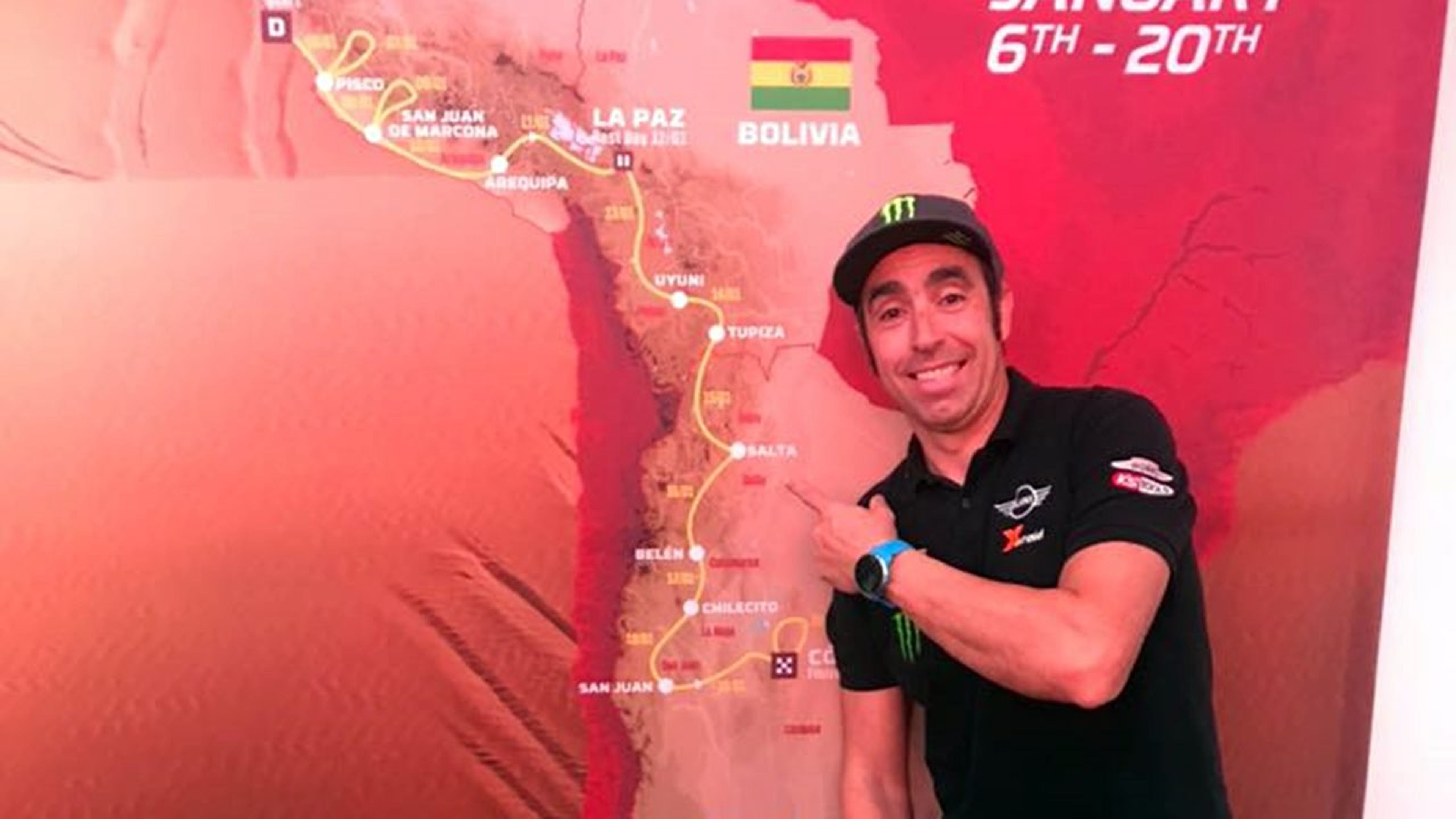Nani Roma en la presentación del Dakar 2018