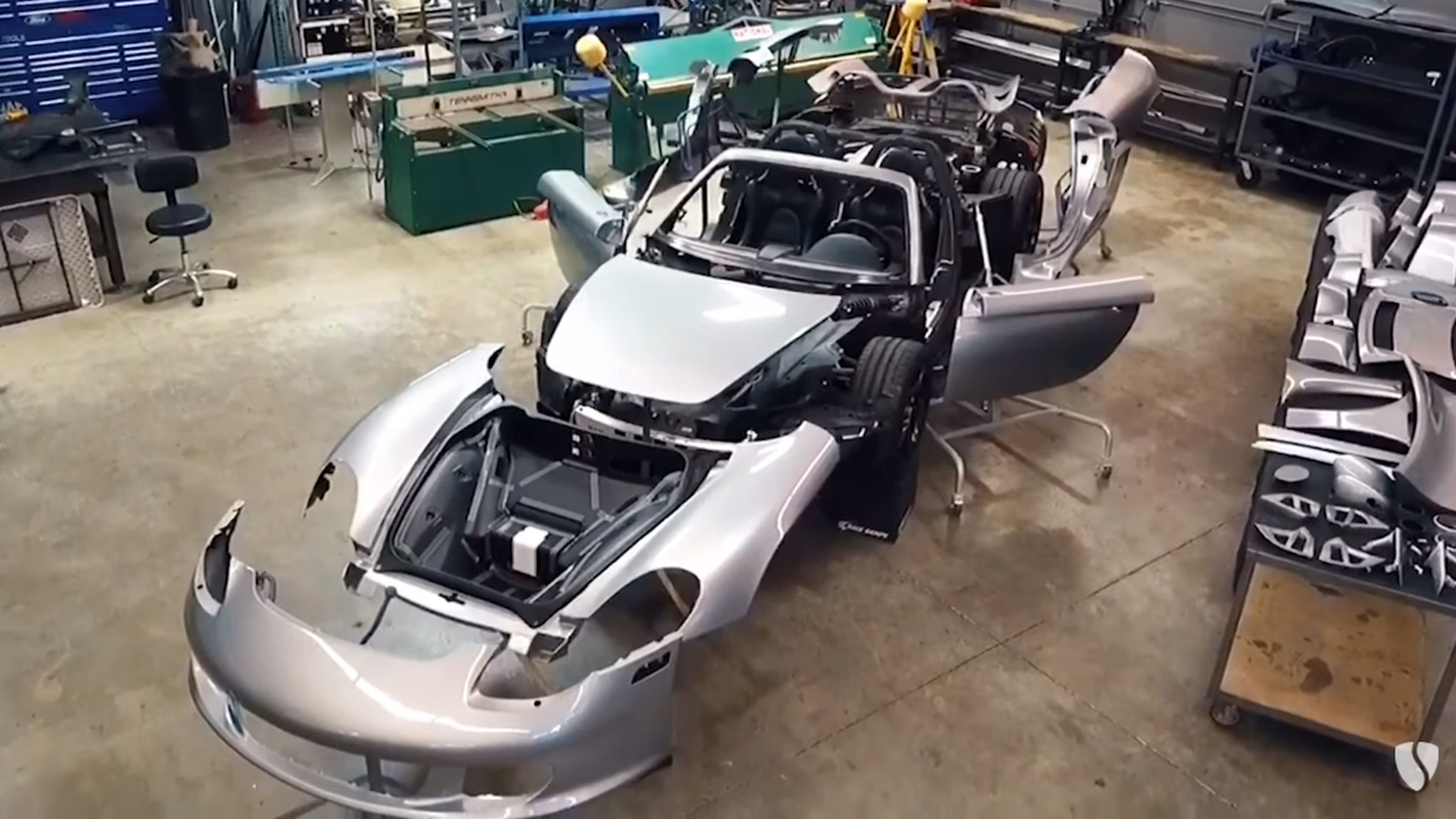 Porsche Carrera GT desmontado