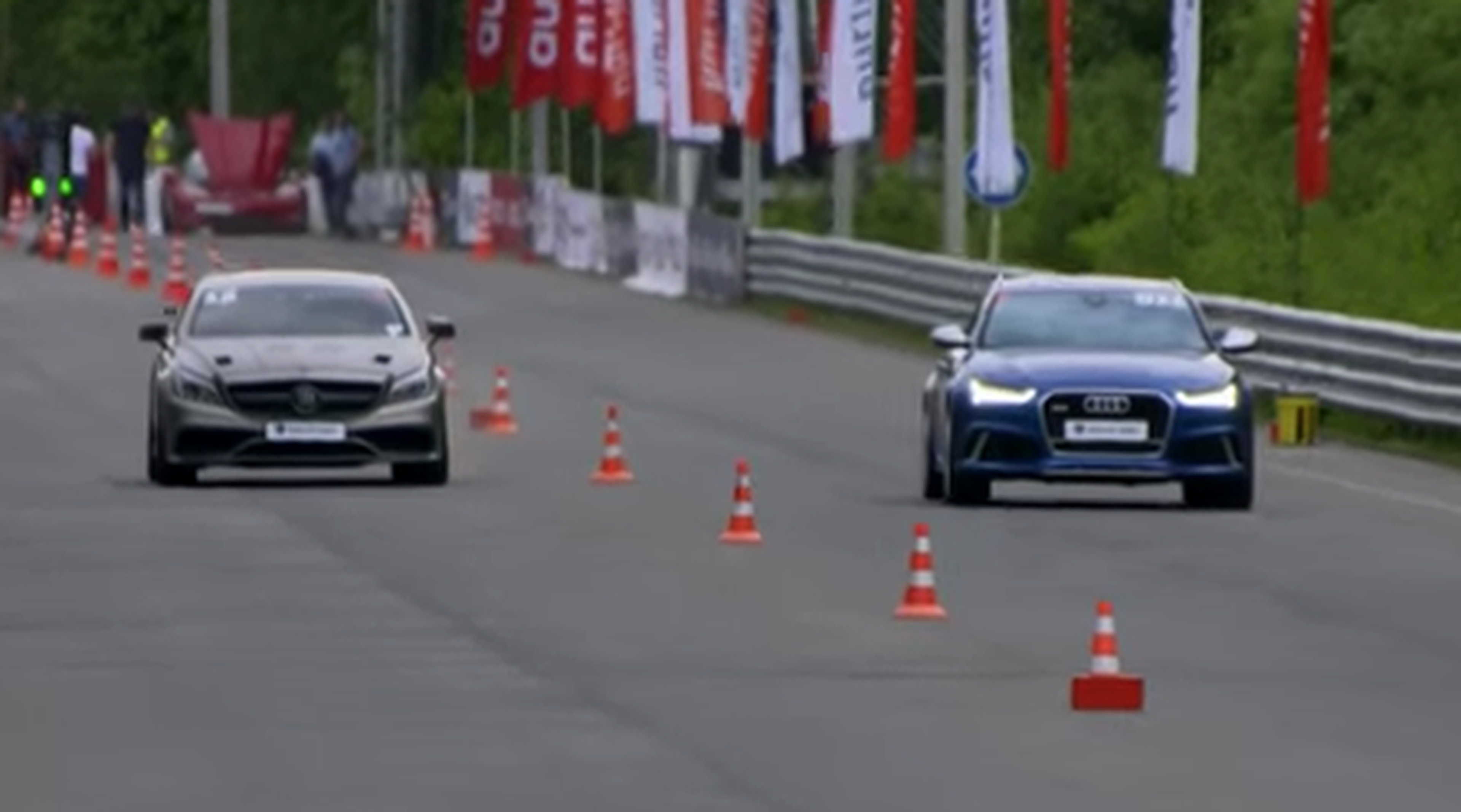 Audi RS6 contra Mercedes CLS 63 AMG