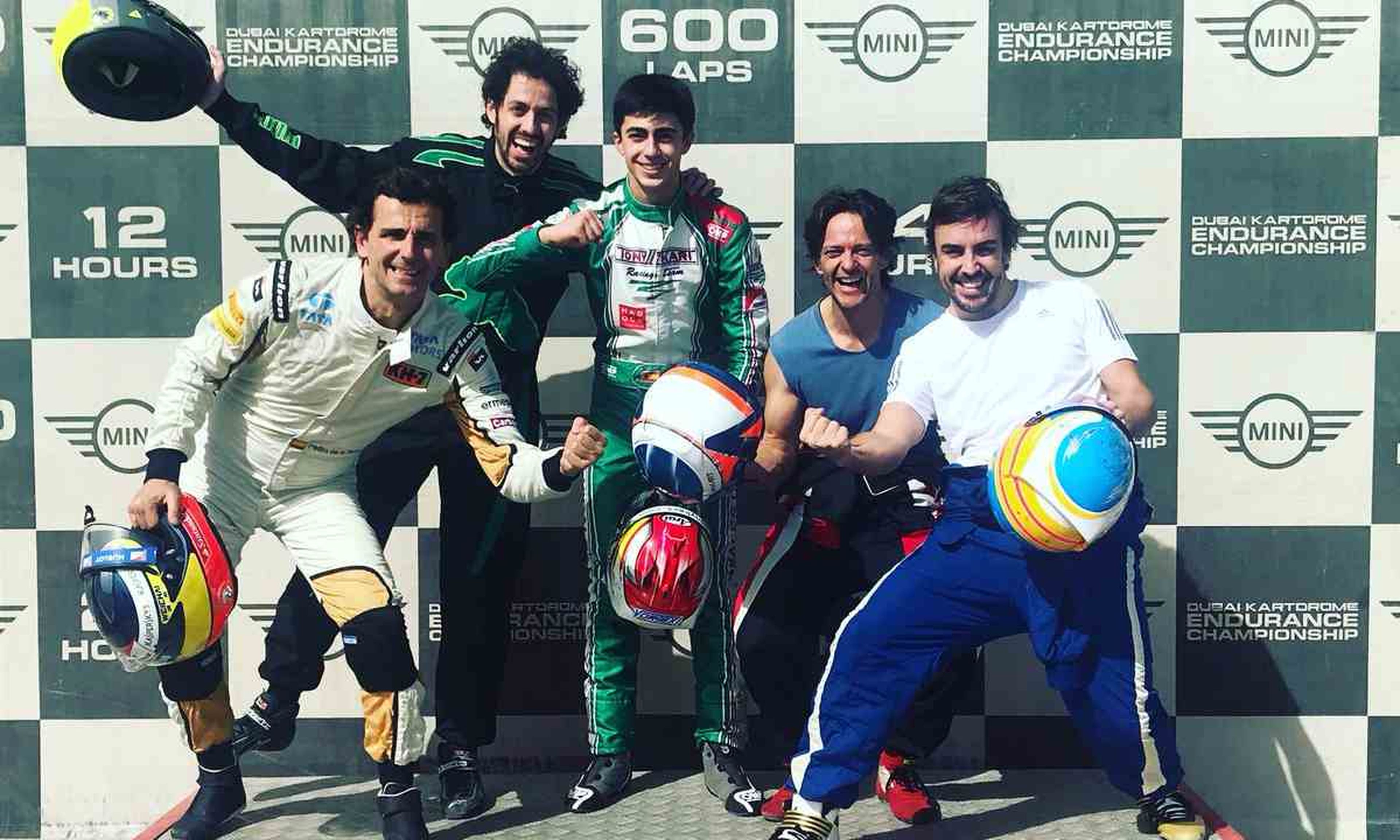 Fernando Alonso en las 24 Horas de Karting