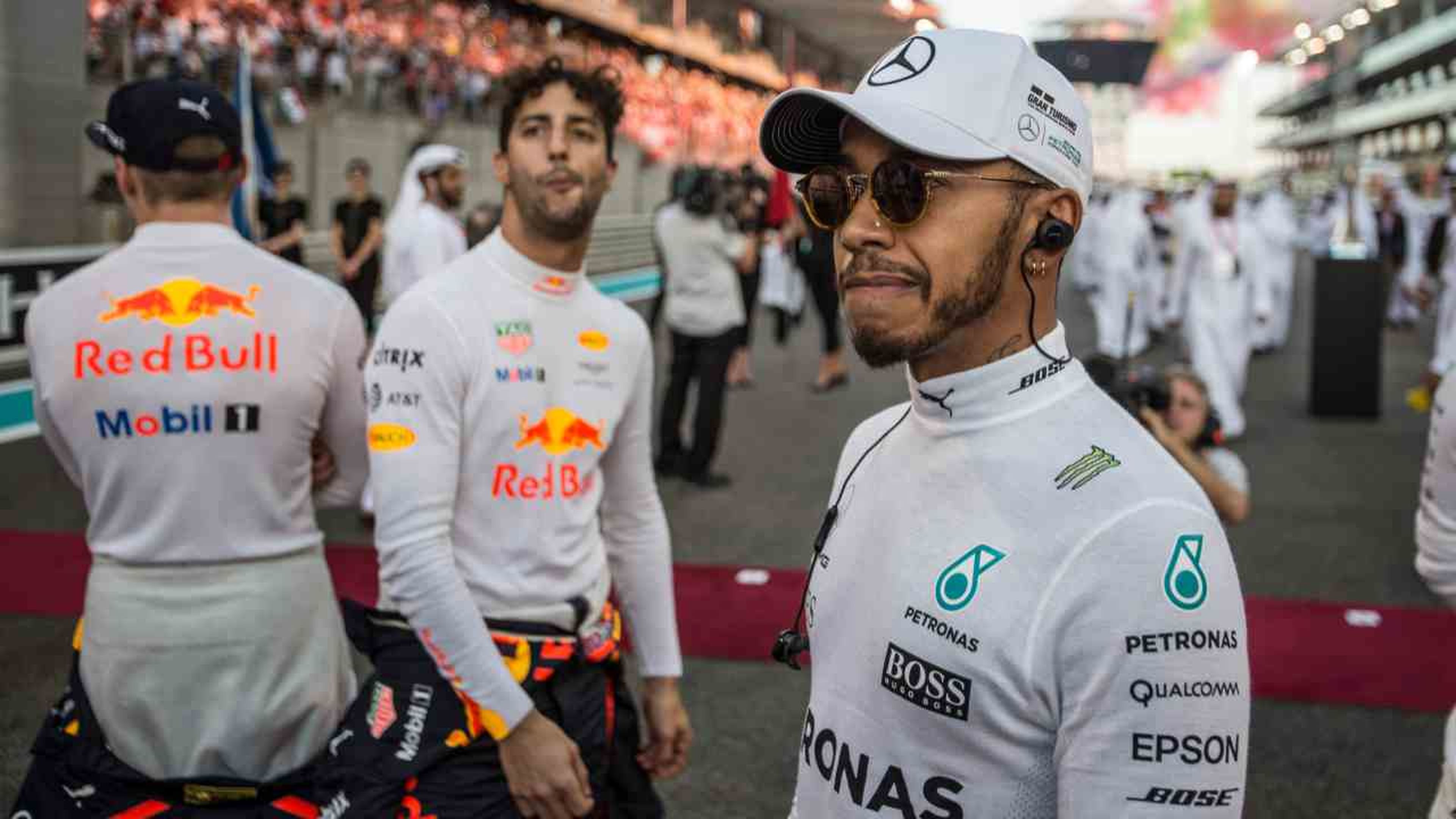 Hamilton en el Circuito de Abu Dhabi