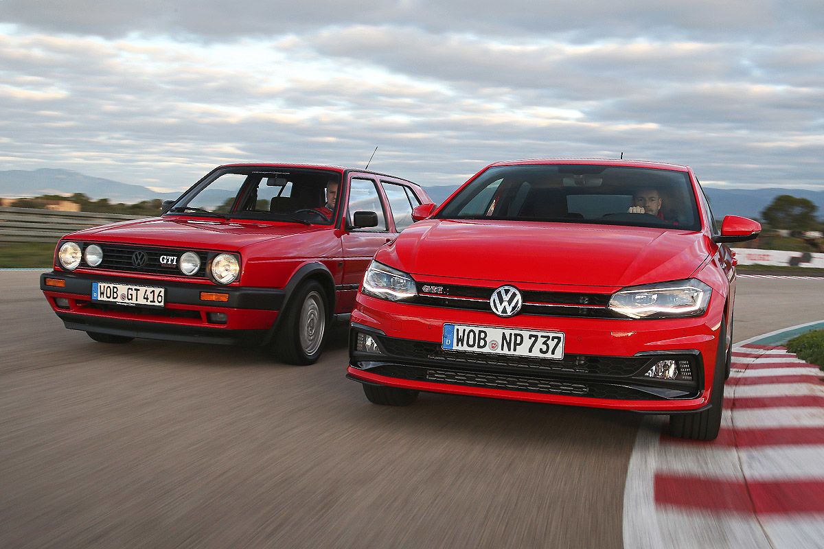 Volkswagen Polo GTI vs Golf II GTI 16v. Duelo de ayer y hoy Auto Bild