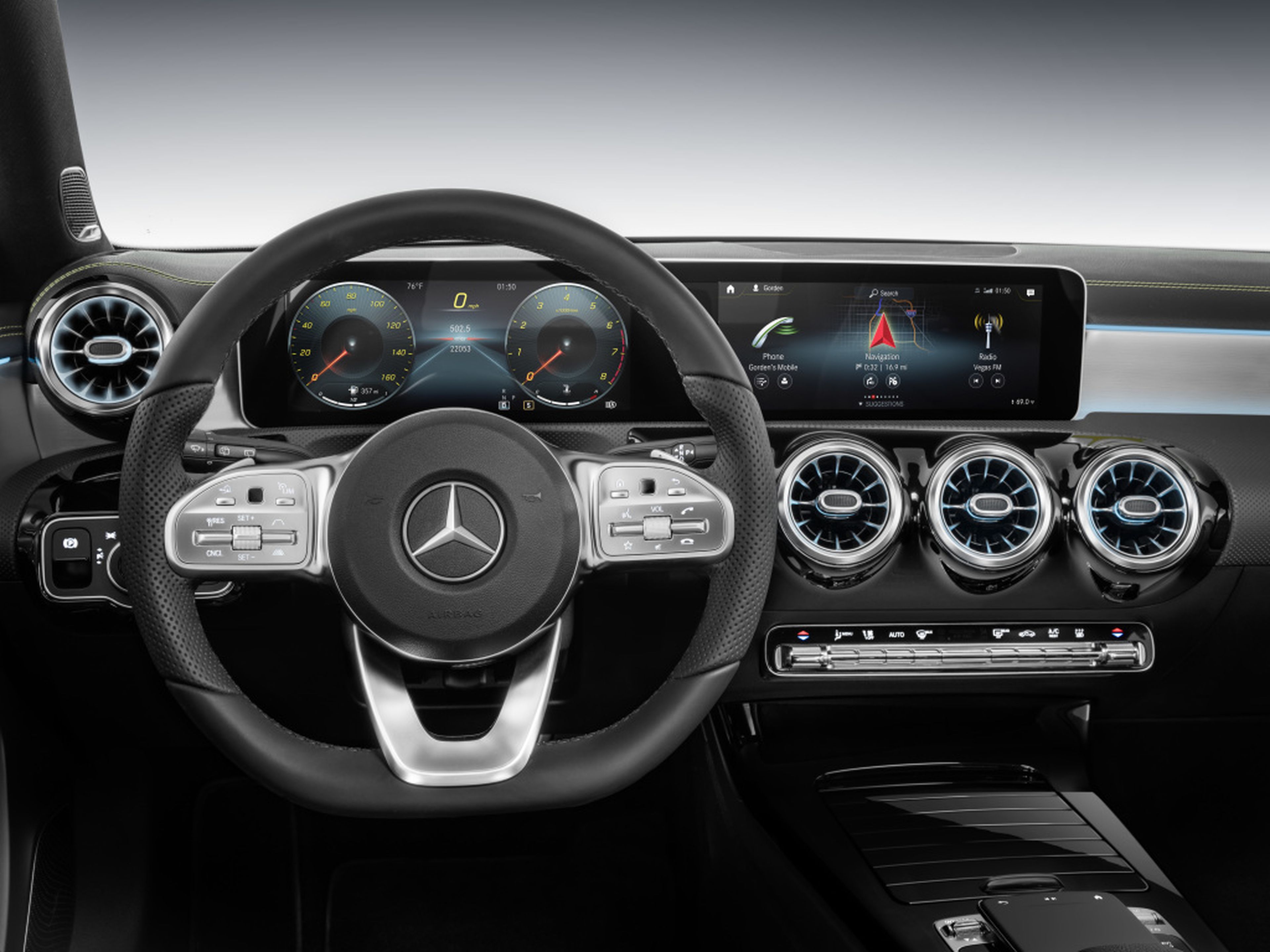 Nuevo sistema de infoentretenimiento del Mercedes Clase A 2018