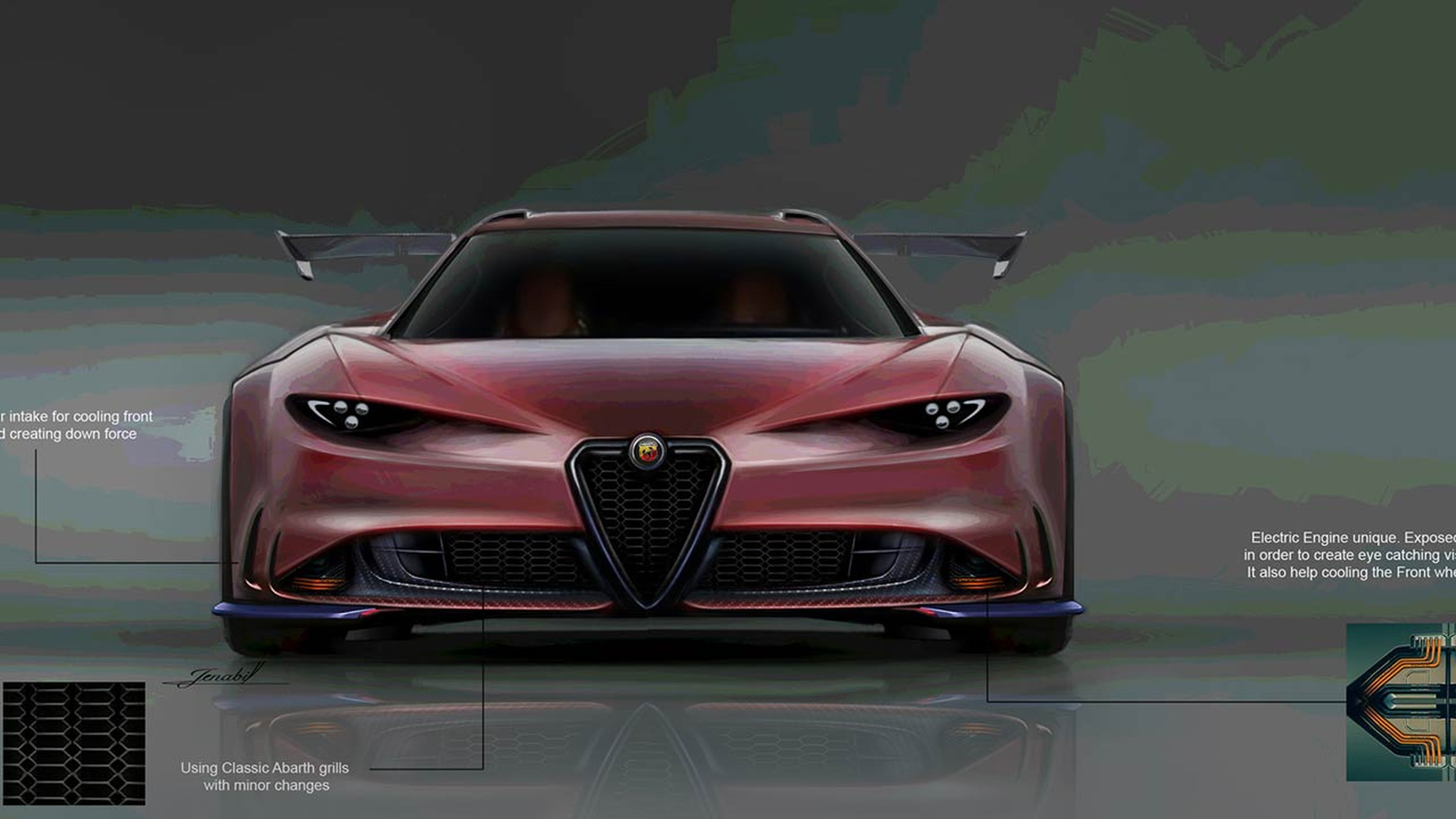 Alfa Romeo 4C concept by Khashayar Jenabi