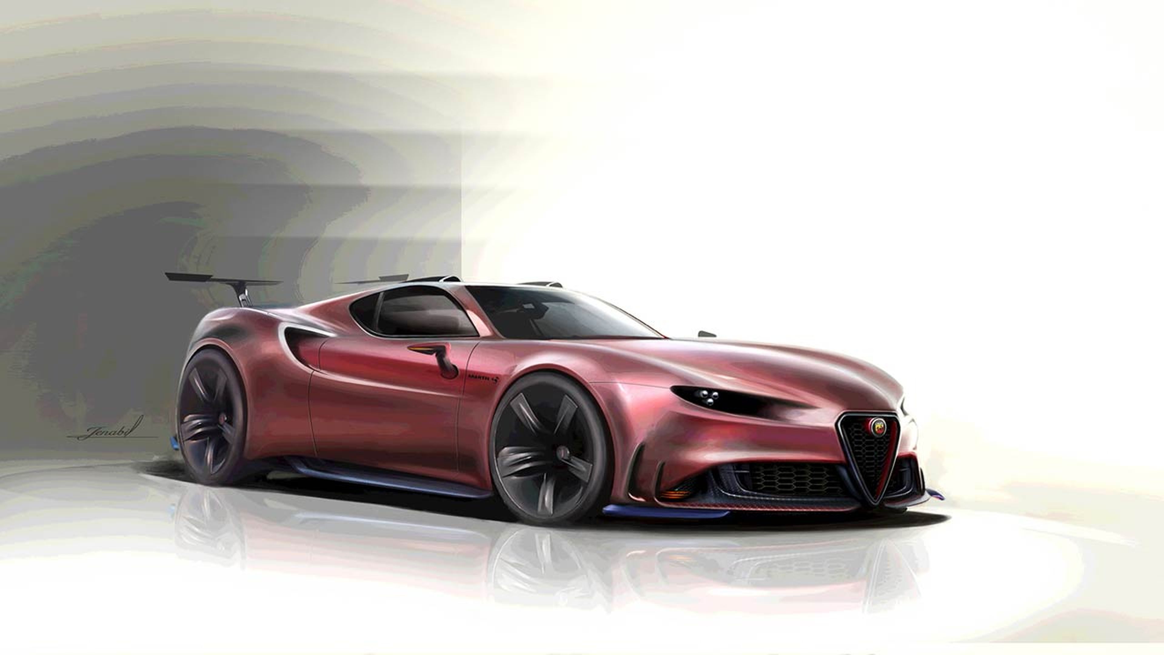 Alfa Romeo 4C concept by Khashayar Jenabi