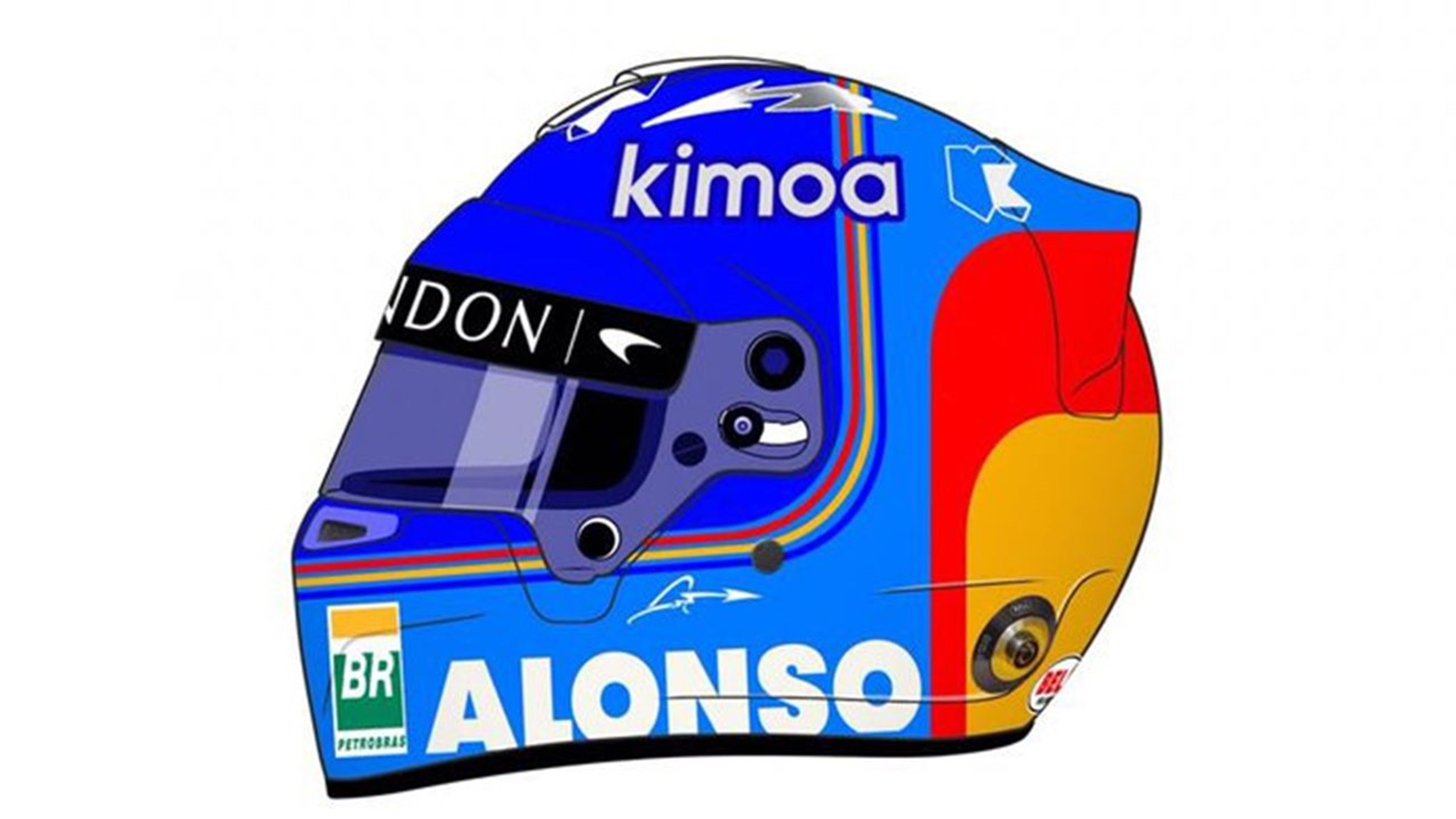 Casco de Alonso F1 2018