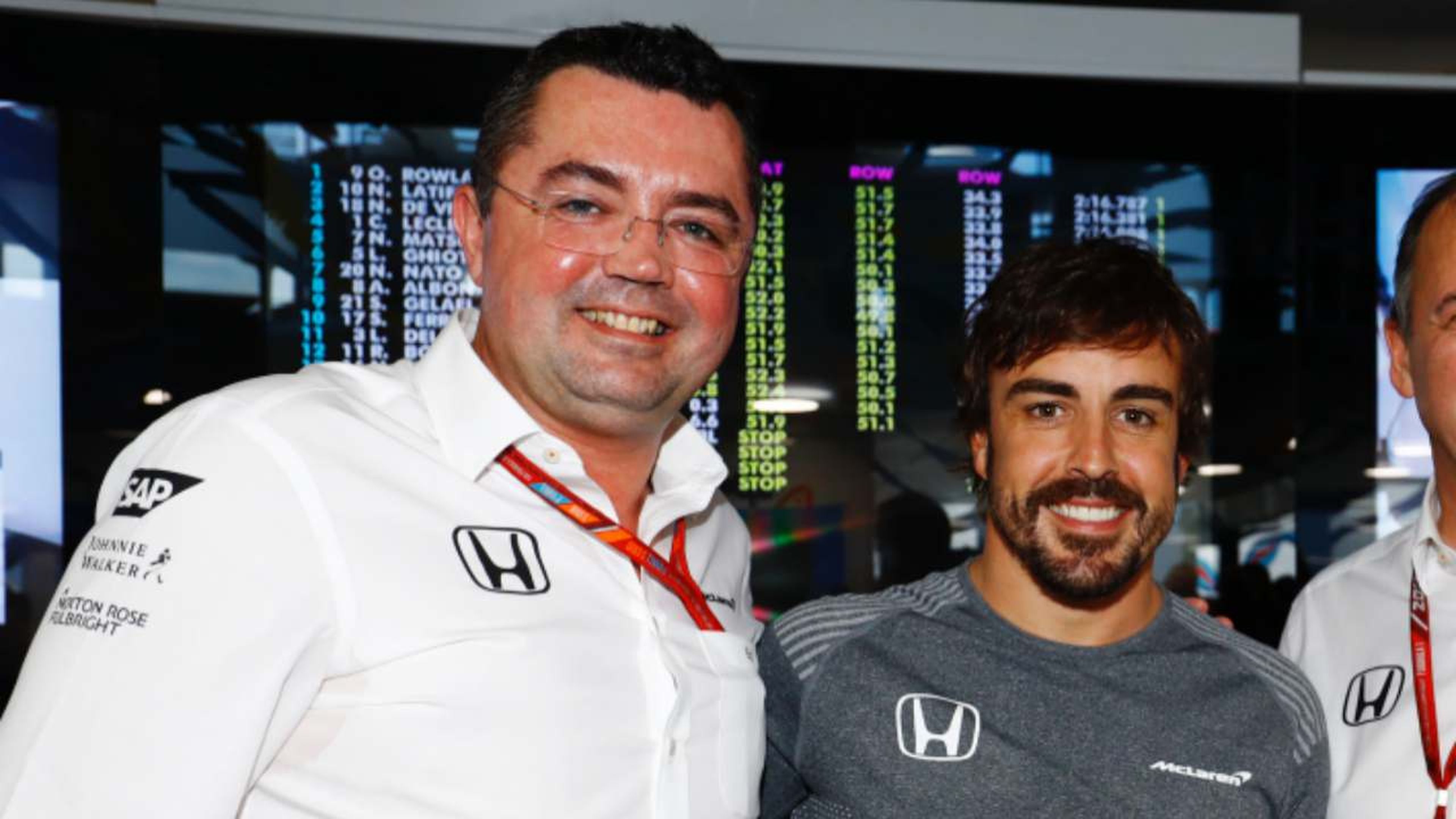 Eric Boullier y Fernando Alonso