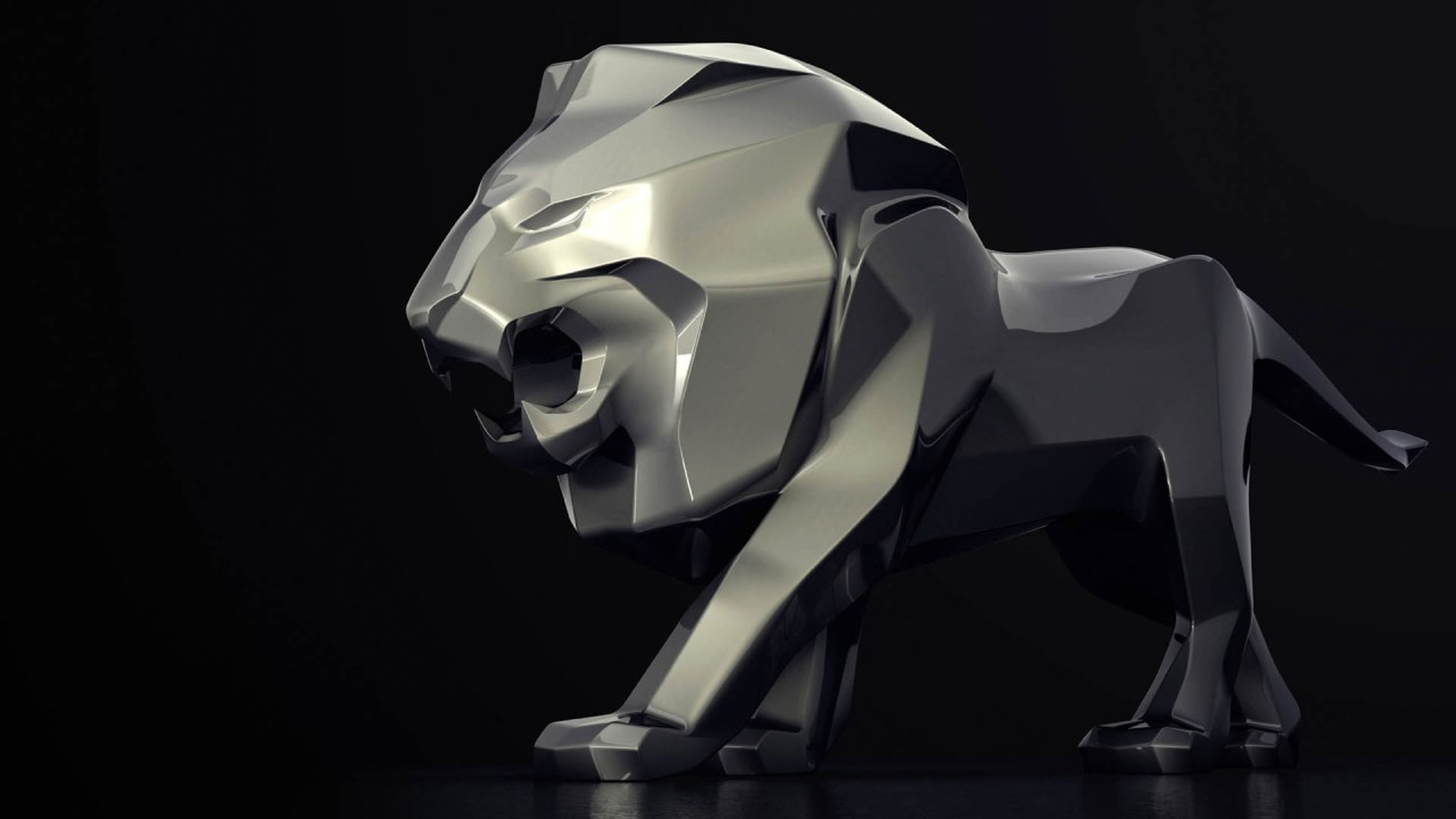 Escultura león Peugeot