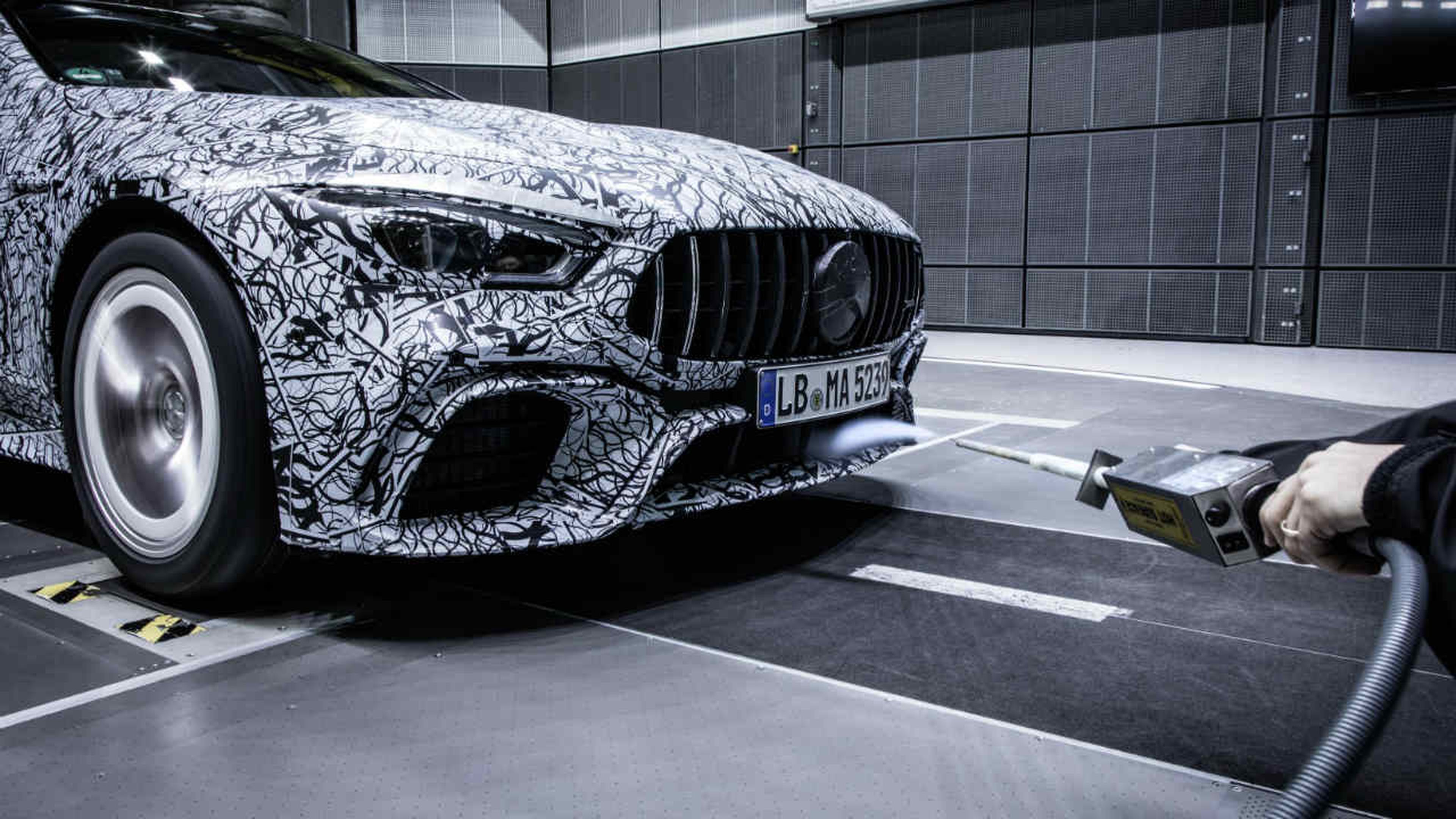 Mercedes-AMG GT4 en el túnel de viento