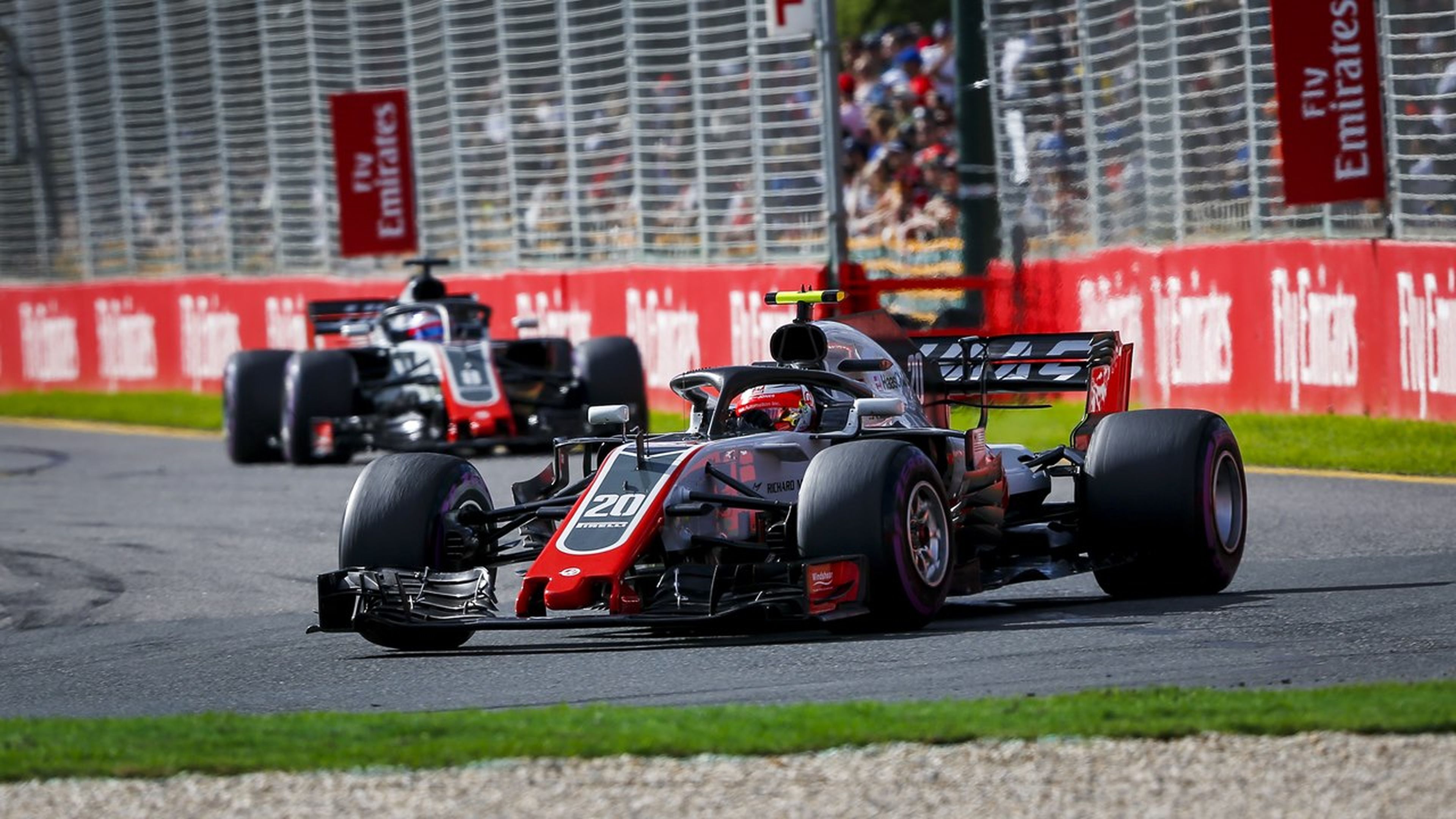Equipo Haas F1 en Australia