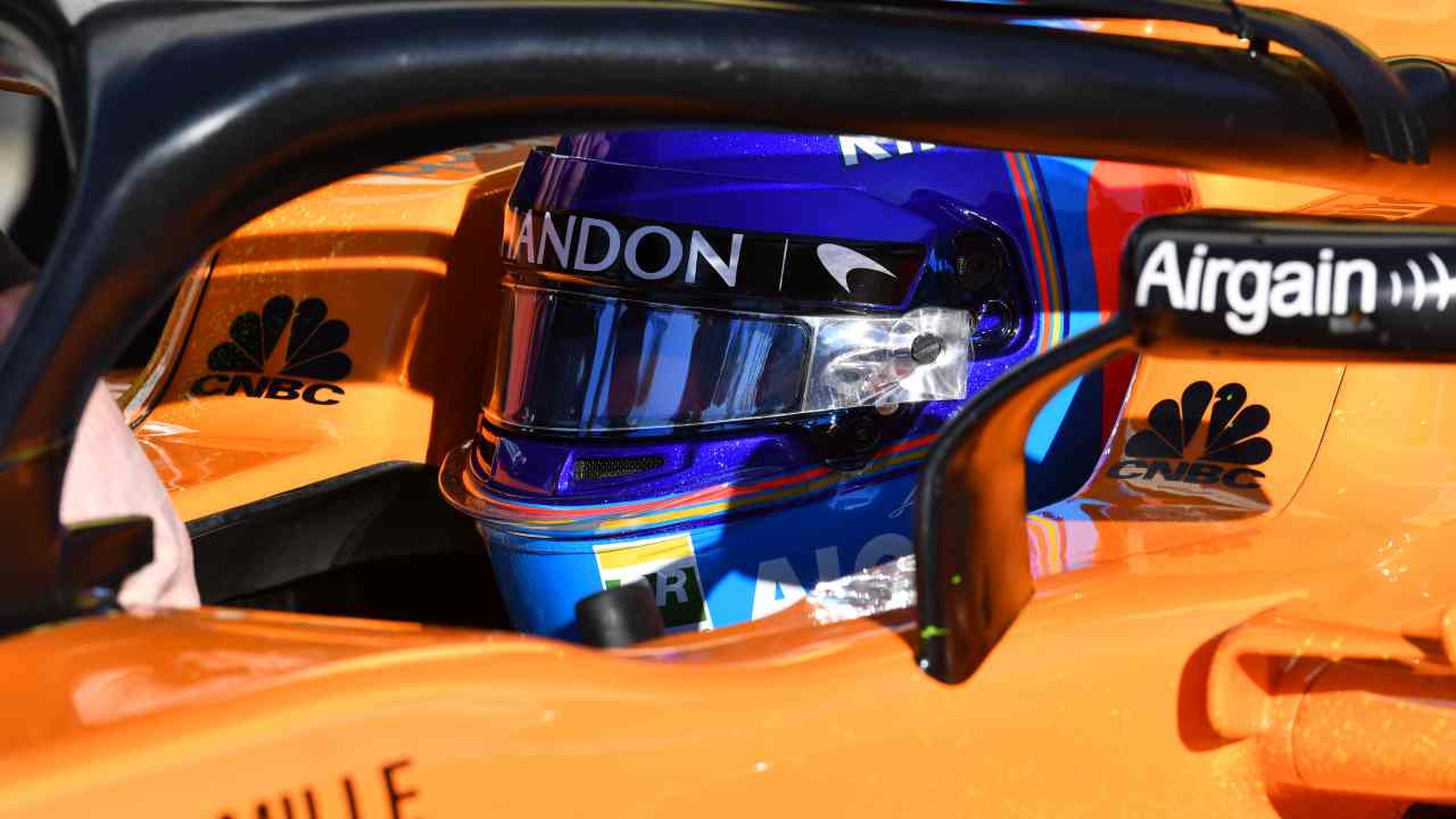 Fernando Alonso en el sexto día de test de F1