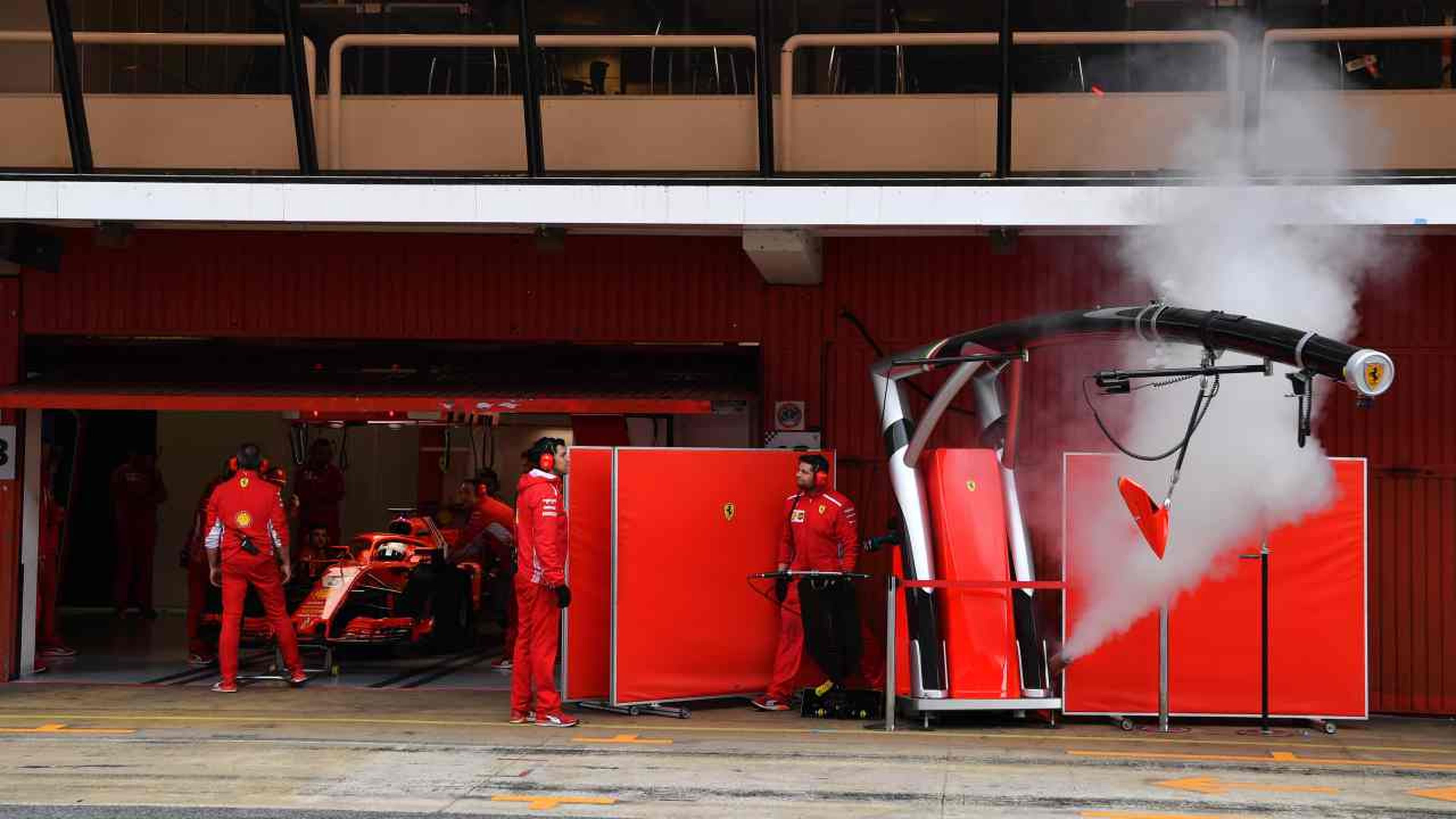 Ferrari F1 humo