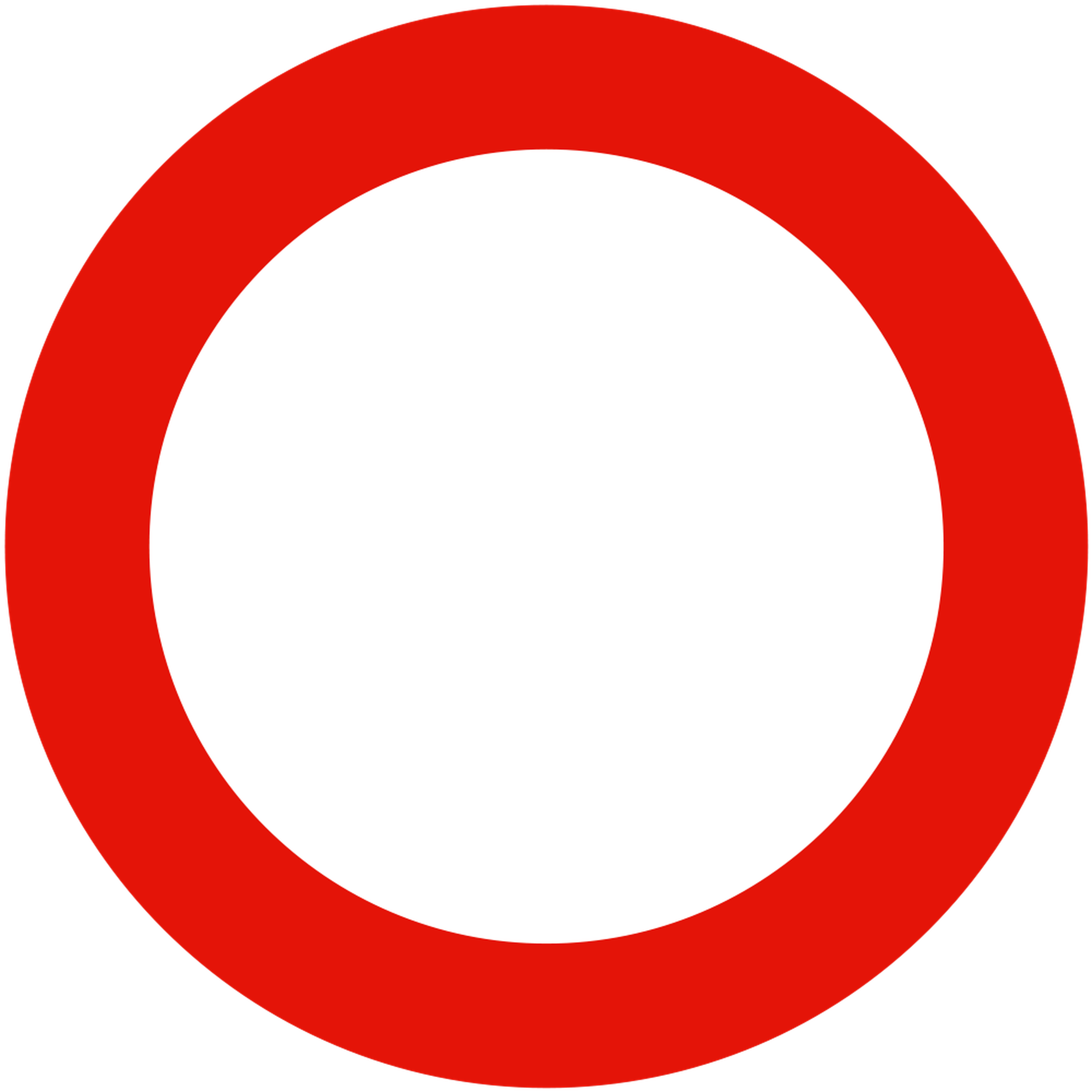 Señal de tráfico: circulación prohibida