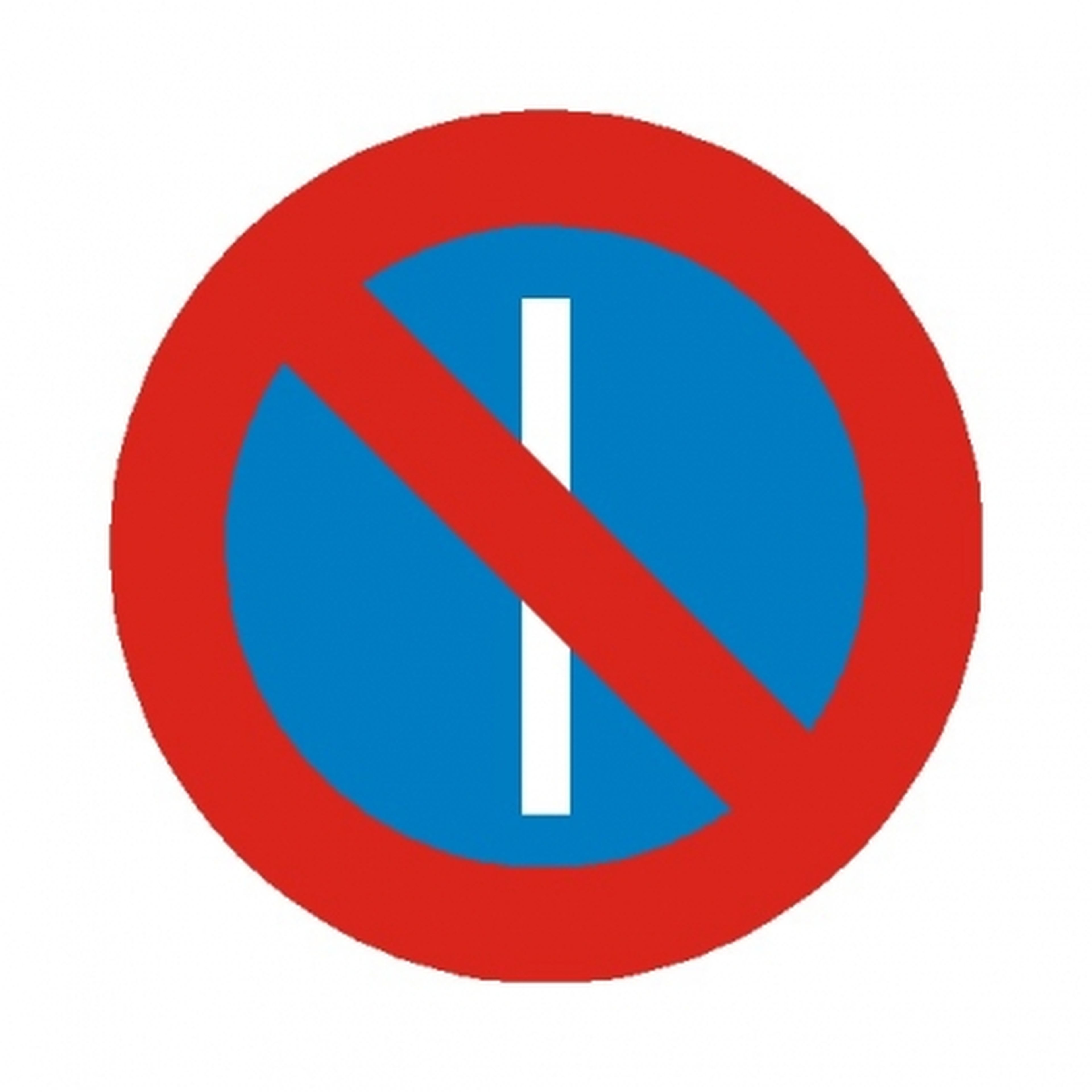 Señal de tráfico: Estacionamiento prohibido en días impares