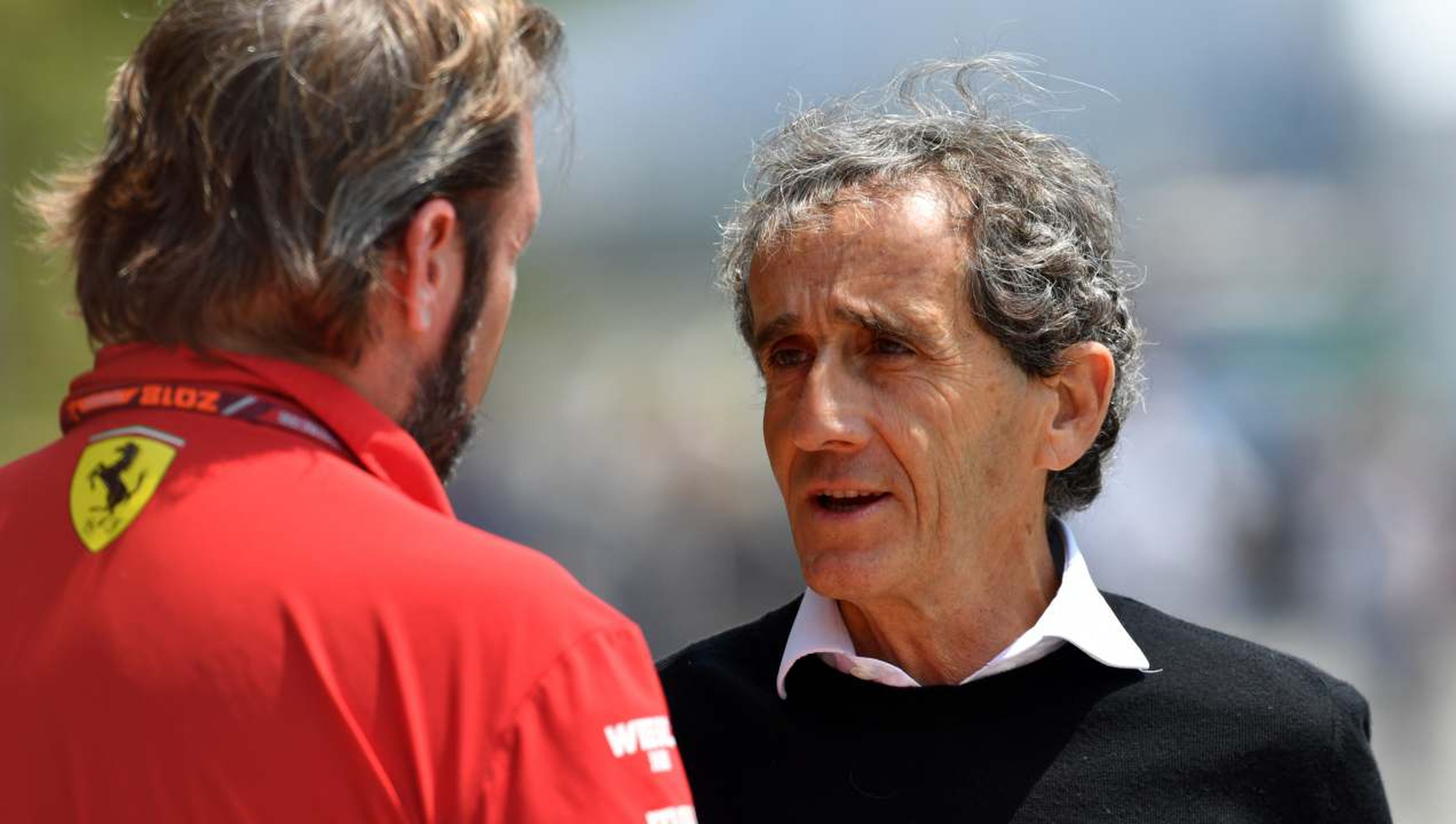 Alain Prost, en el GP de China