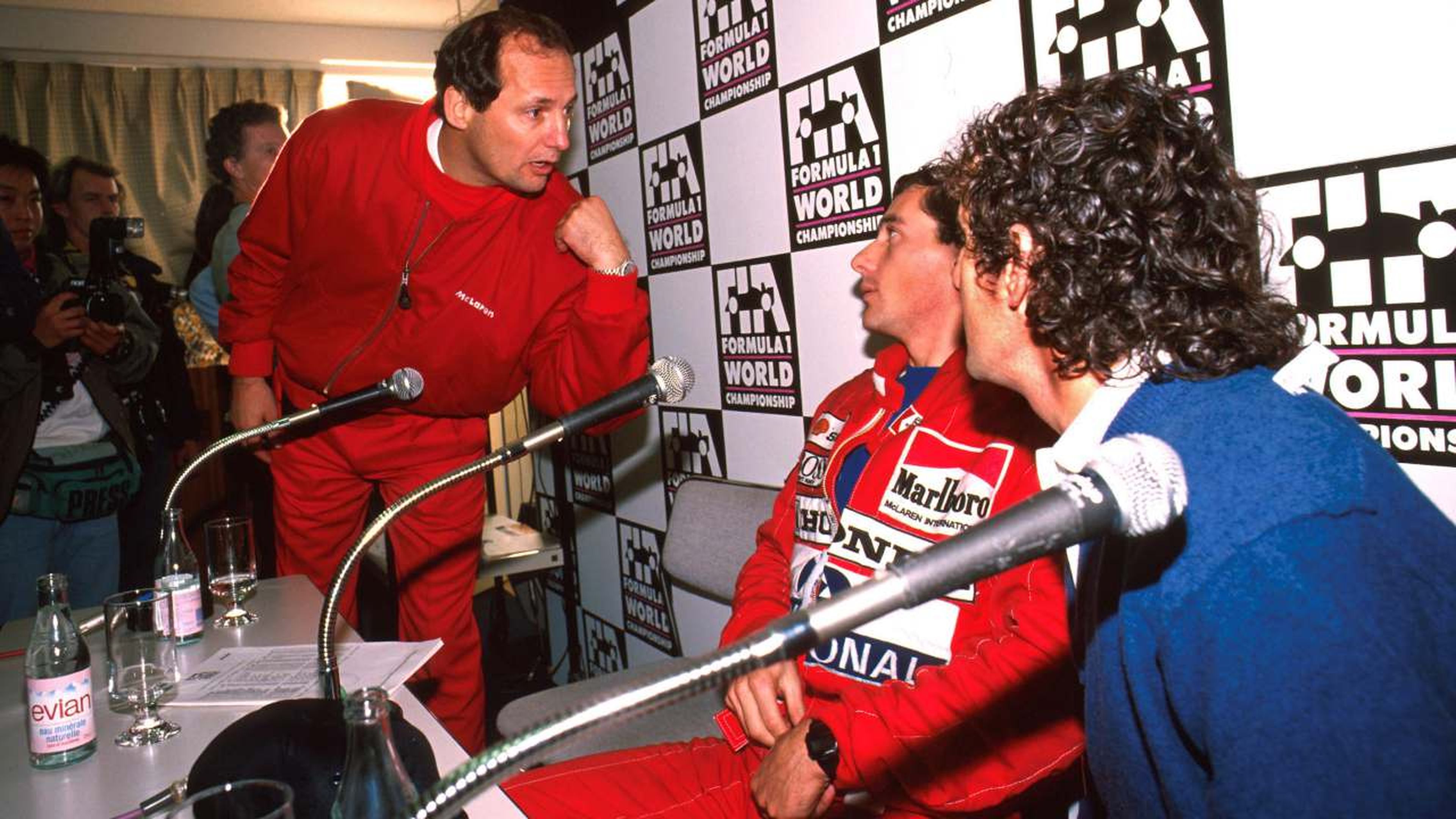 Ayrton Senna, Alain prost y Ron Dennis