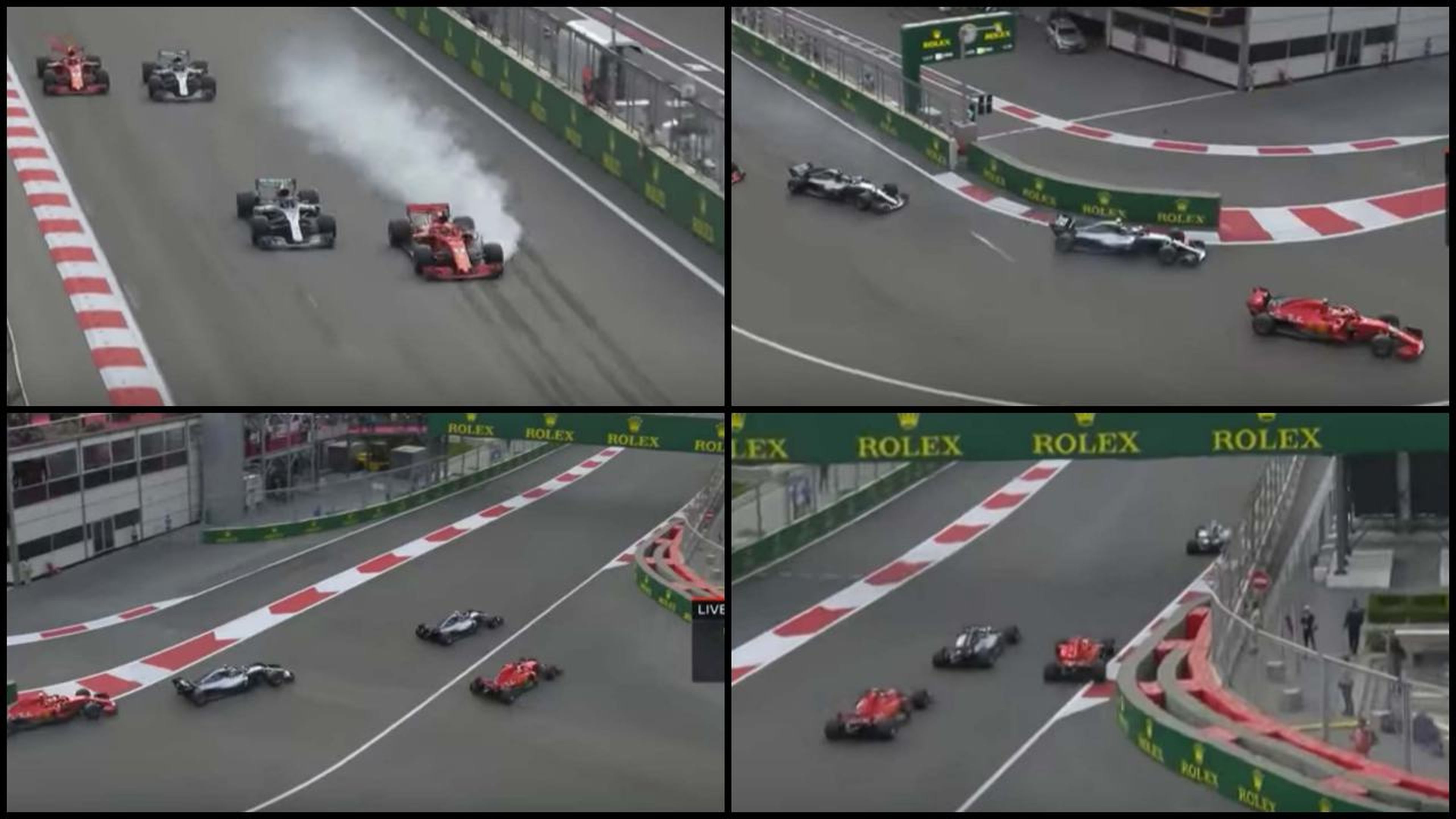 Error Sebastian Vettel Azerbaiyan