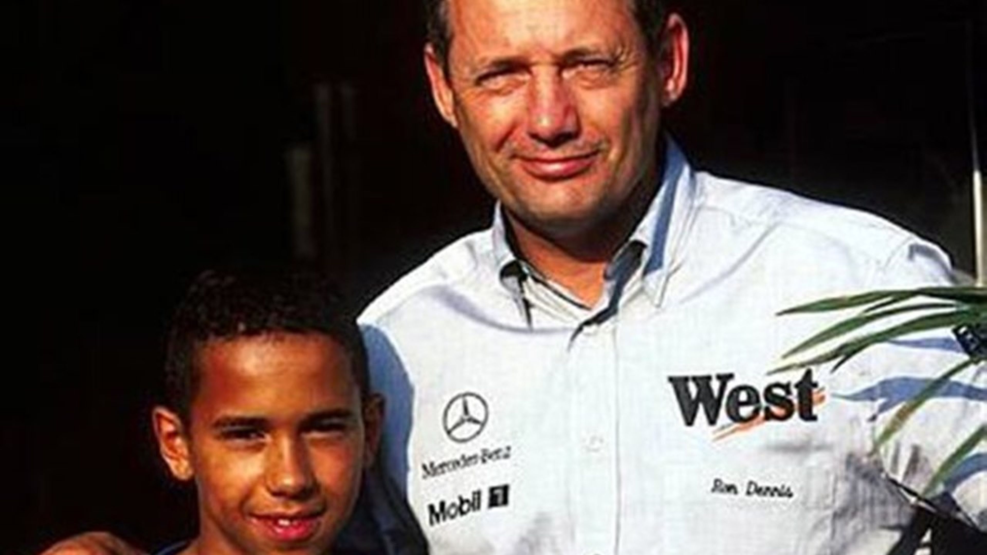 Lewis Hamilton y Ron Dennis