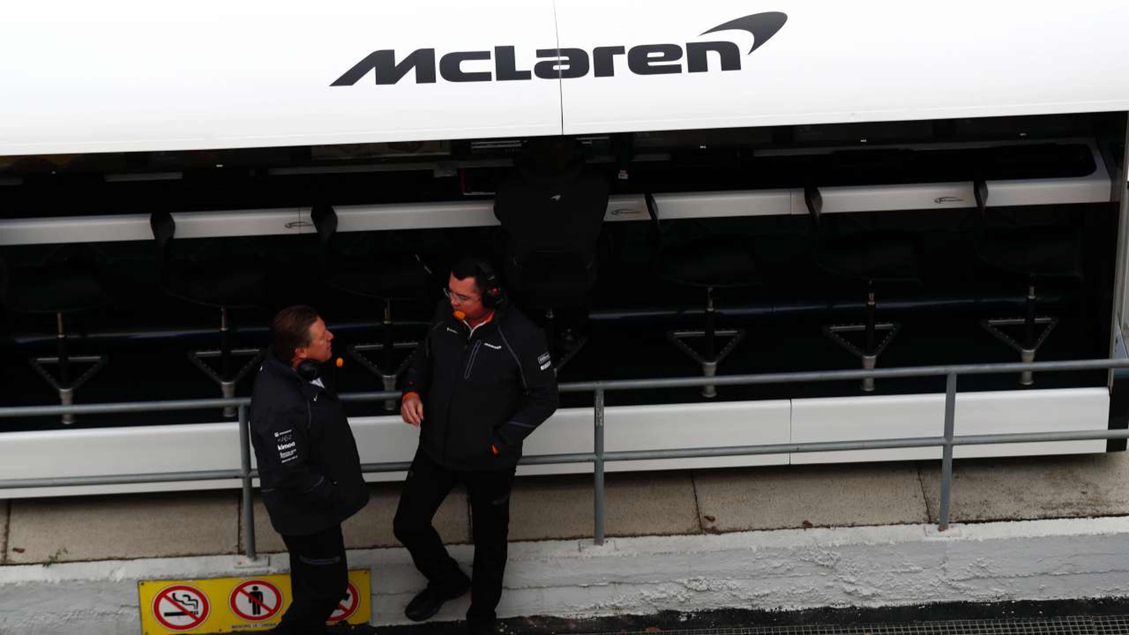 McLaren pit-lane