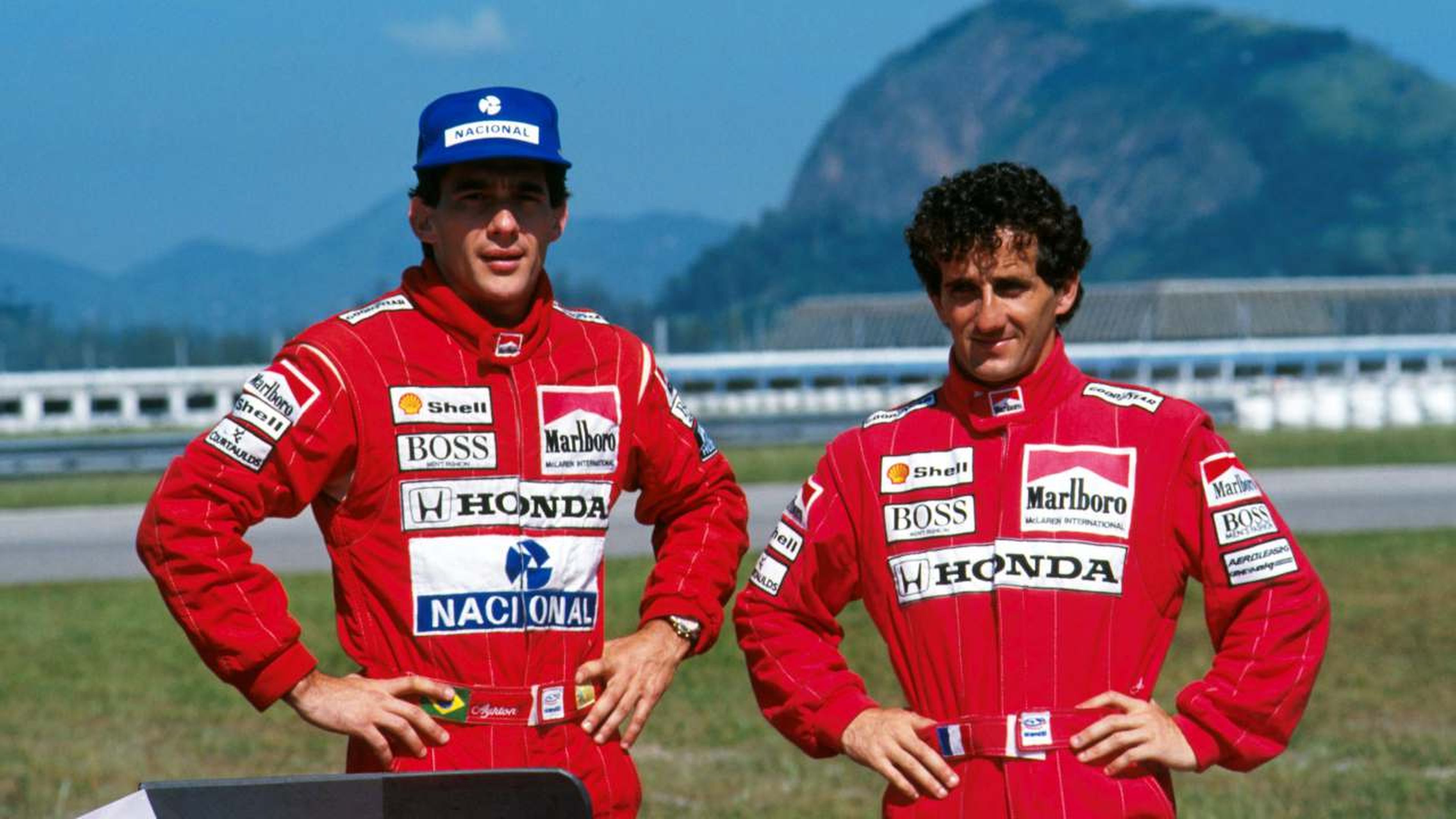 Senna y Prost en el GP de San marino de 1989
