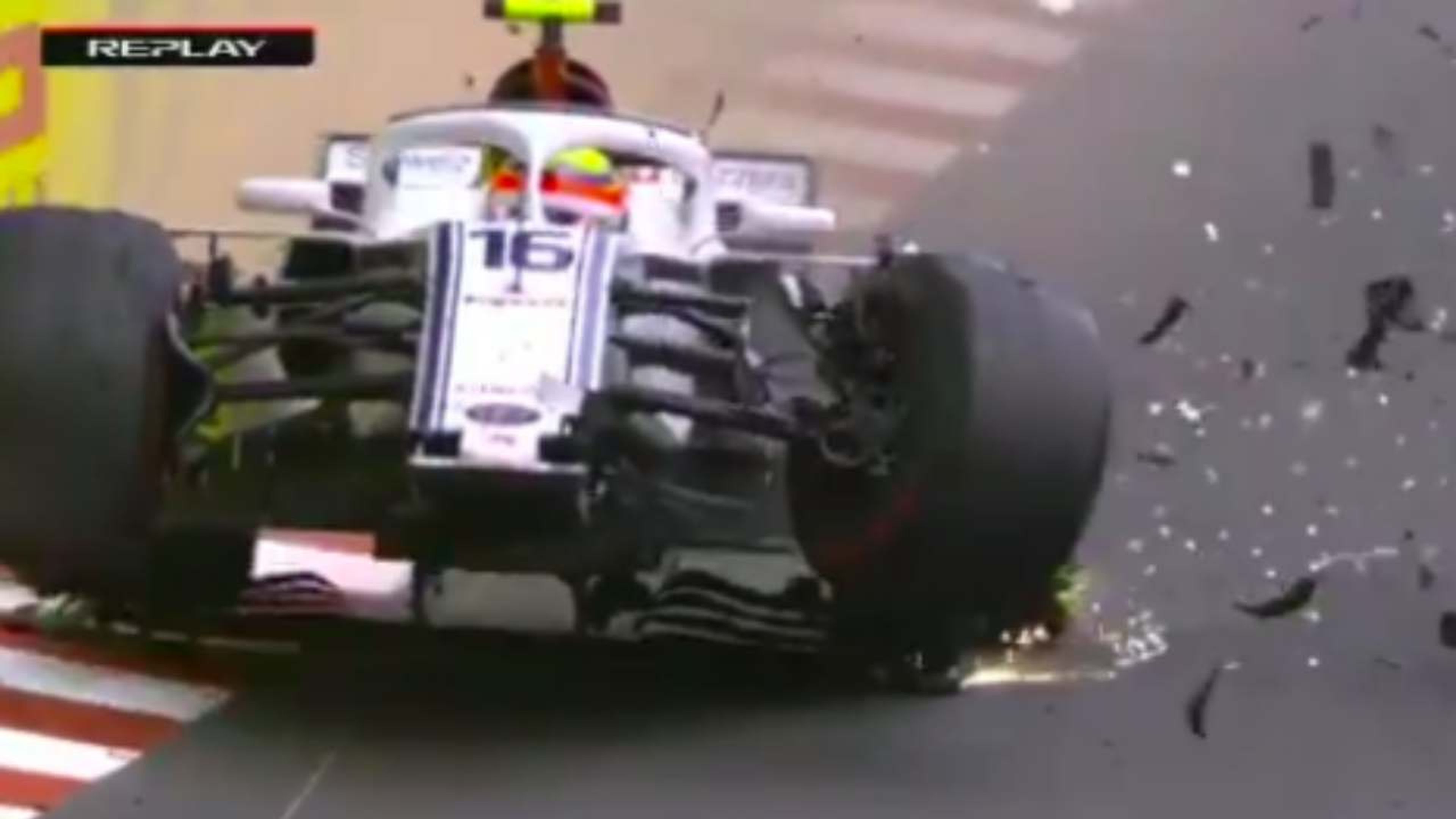Accidente Charles leclerc