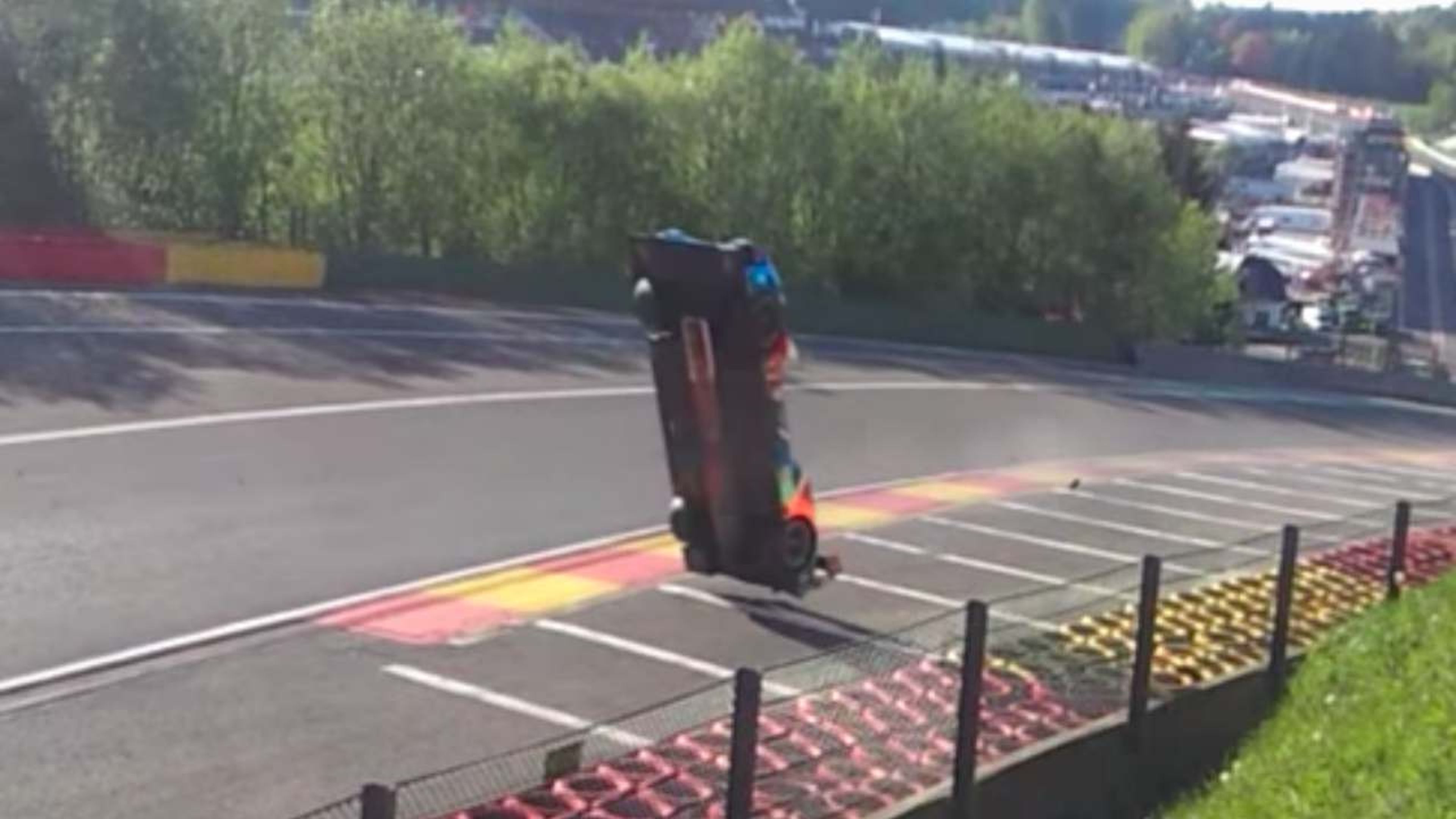 Accidente Isaakyan LMP1 Spa