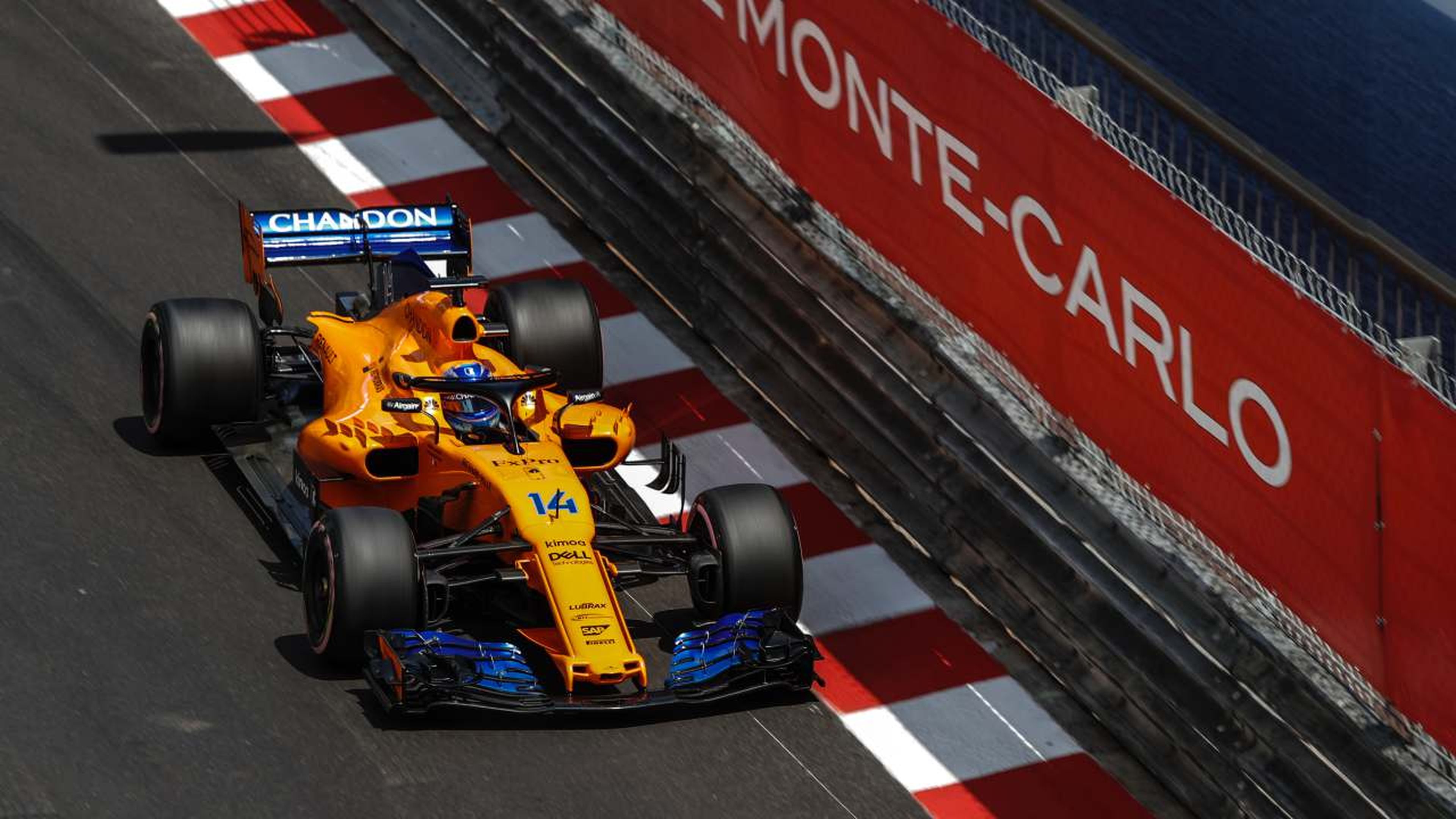 Alonso en la clasificación de Mónaco
