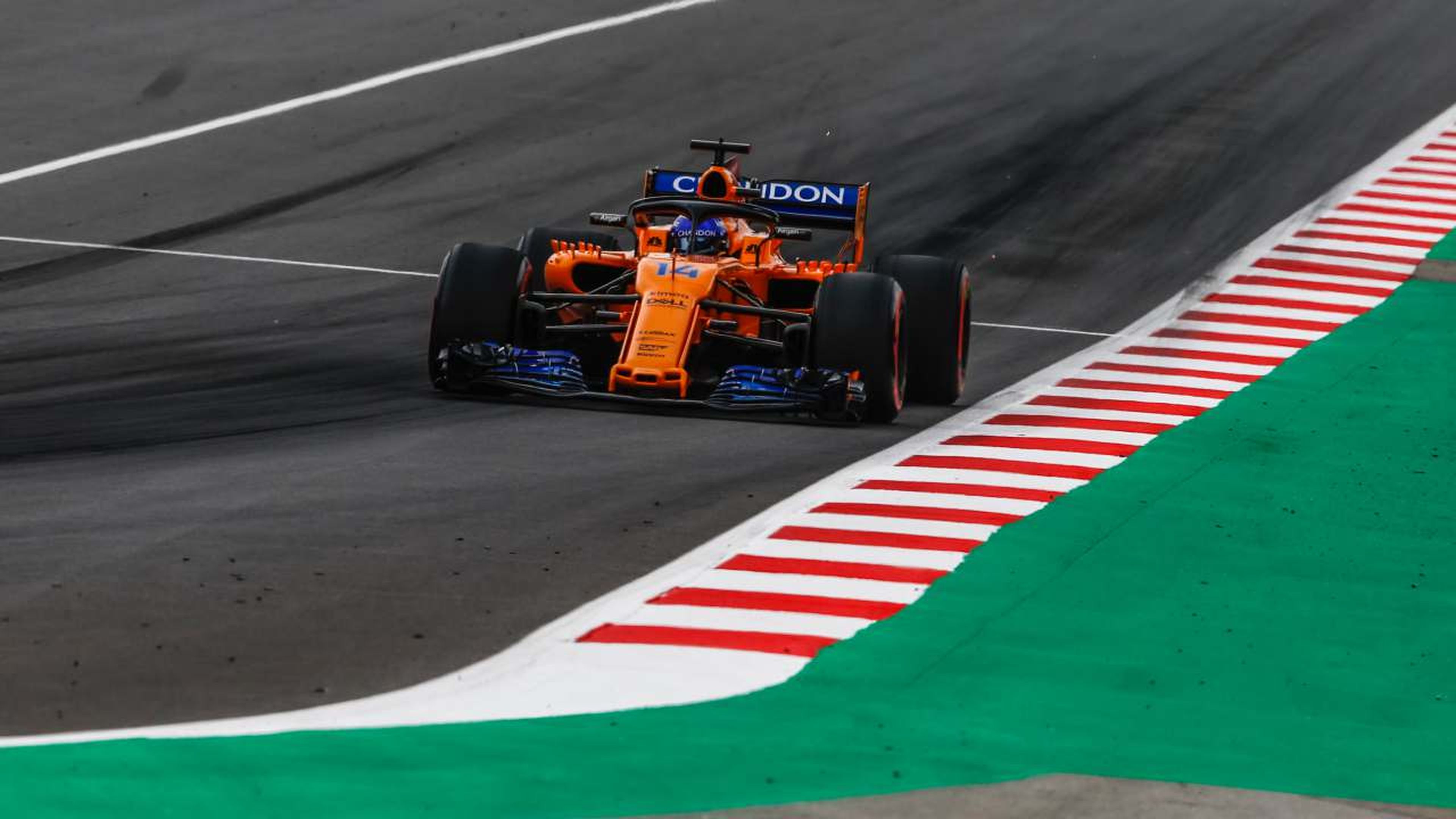 Alonso, en el GP España 2018