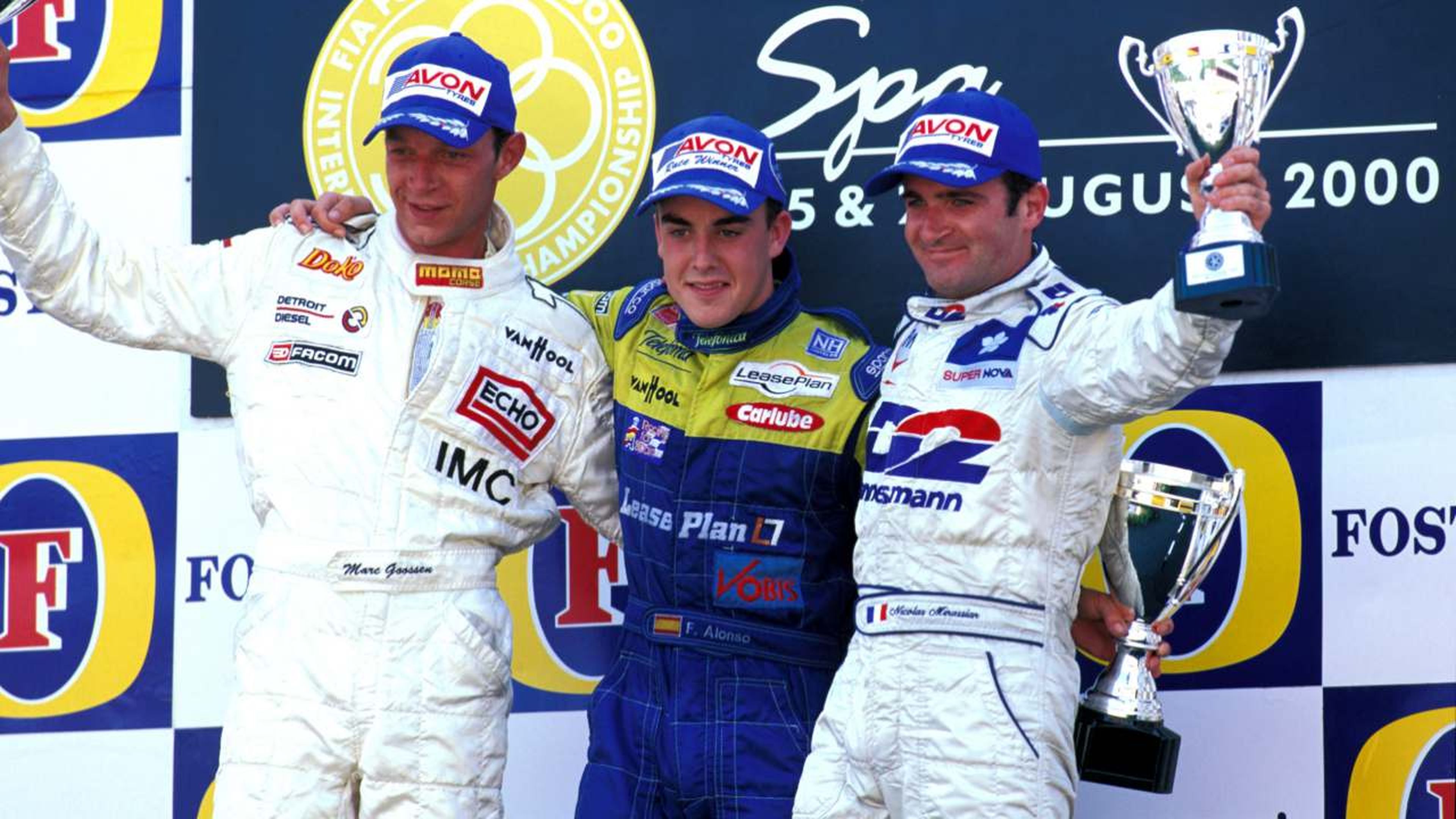 Alonso en Spa en el 2000