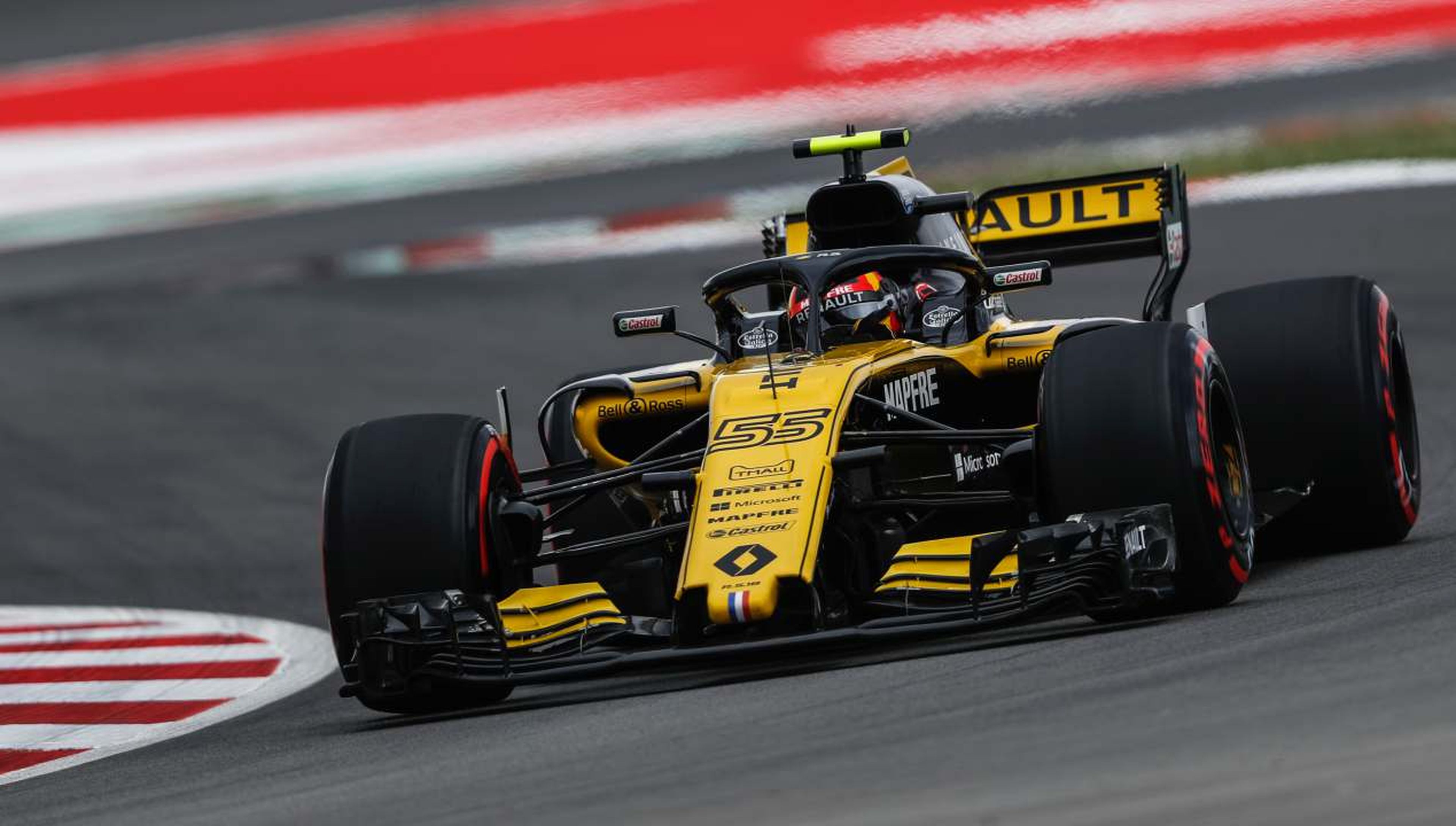 Carlos Sainz en el GP España 2018