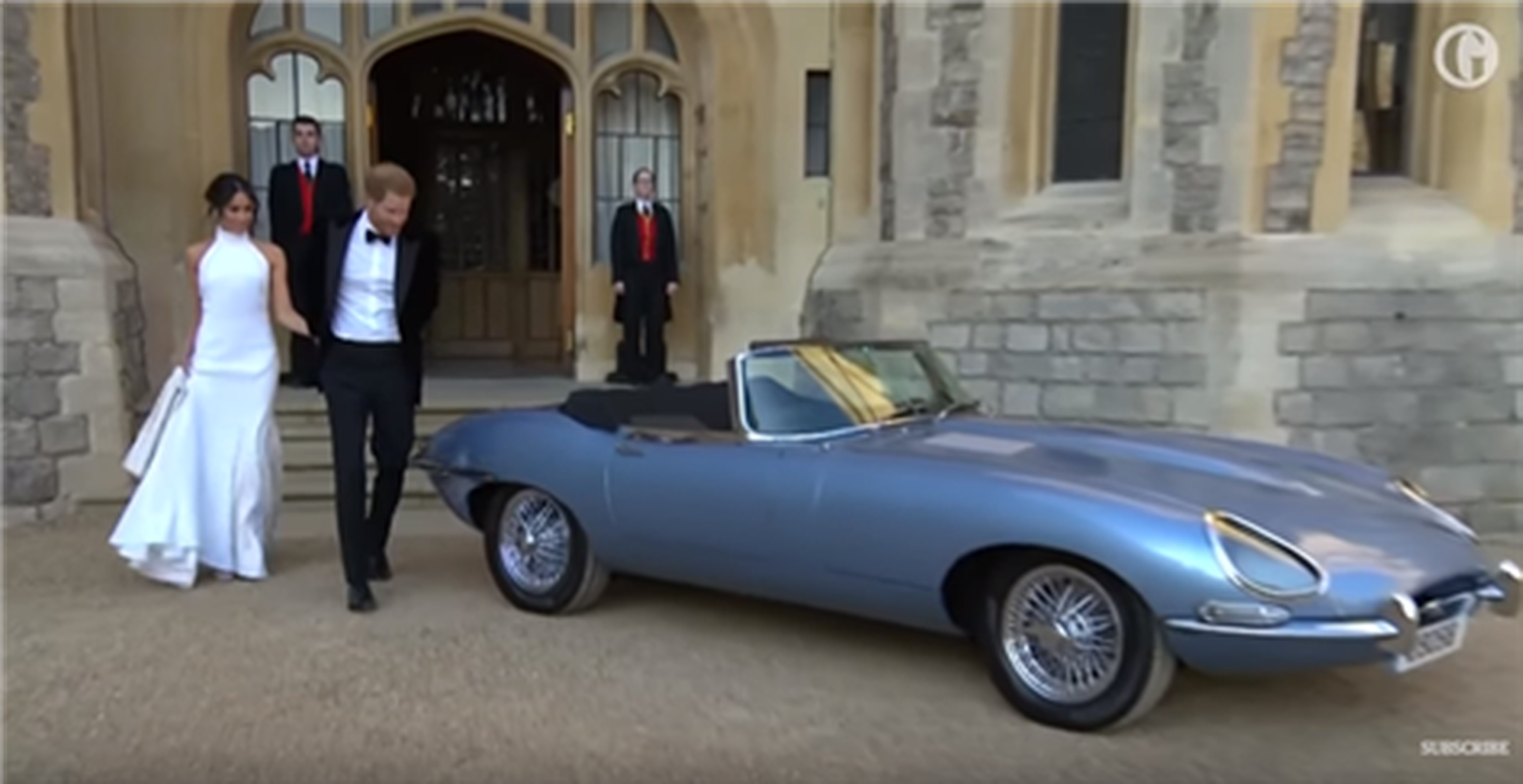 El príncipe Harry y Meghan Markle condujeron un Jaguar Type E eléctrico el día de su boda