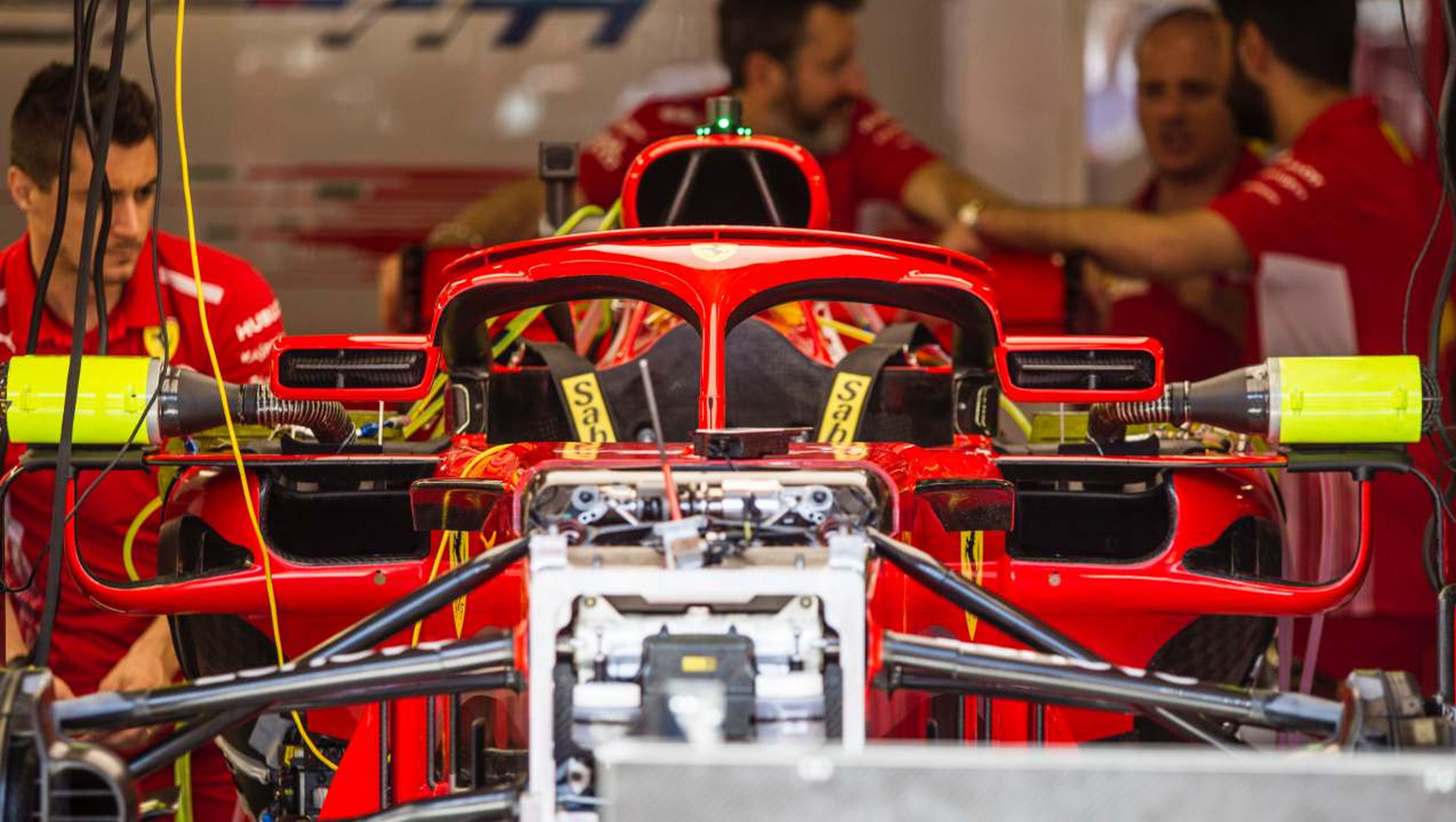 Retrovisores en el Halo de Ferrari
