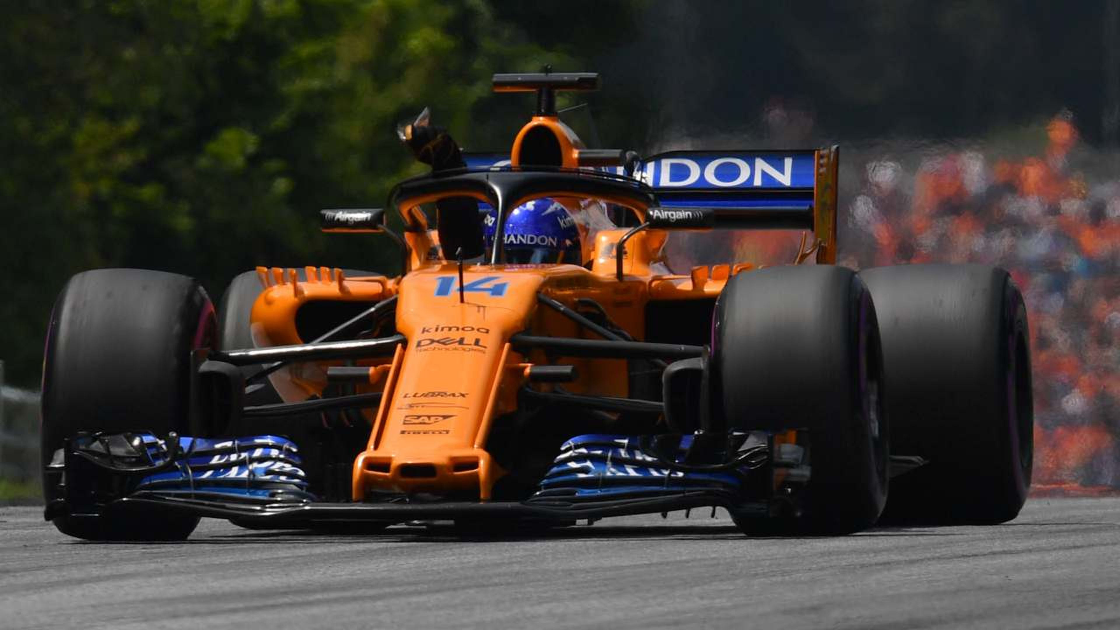 Alonso en la clasificación del GP Austria