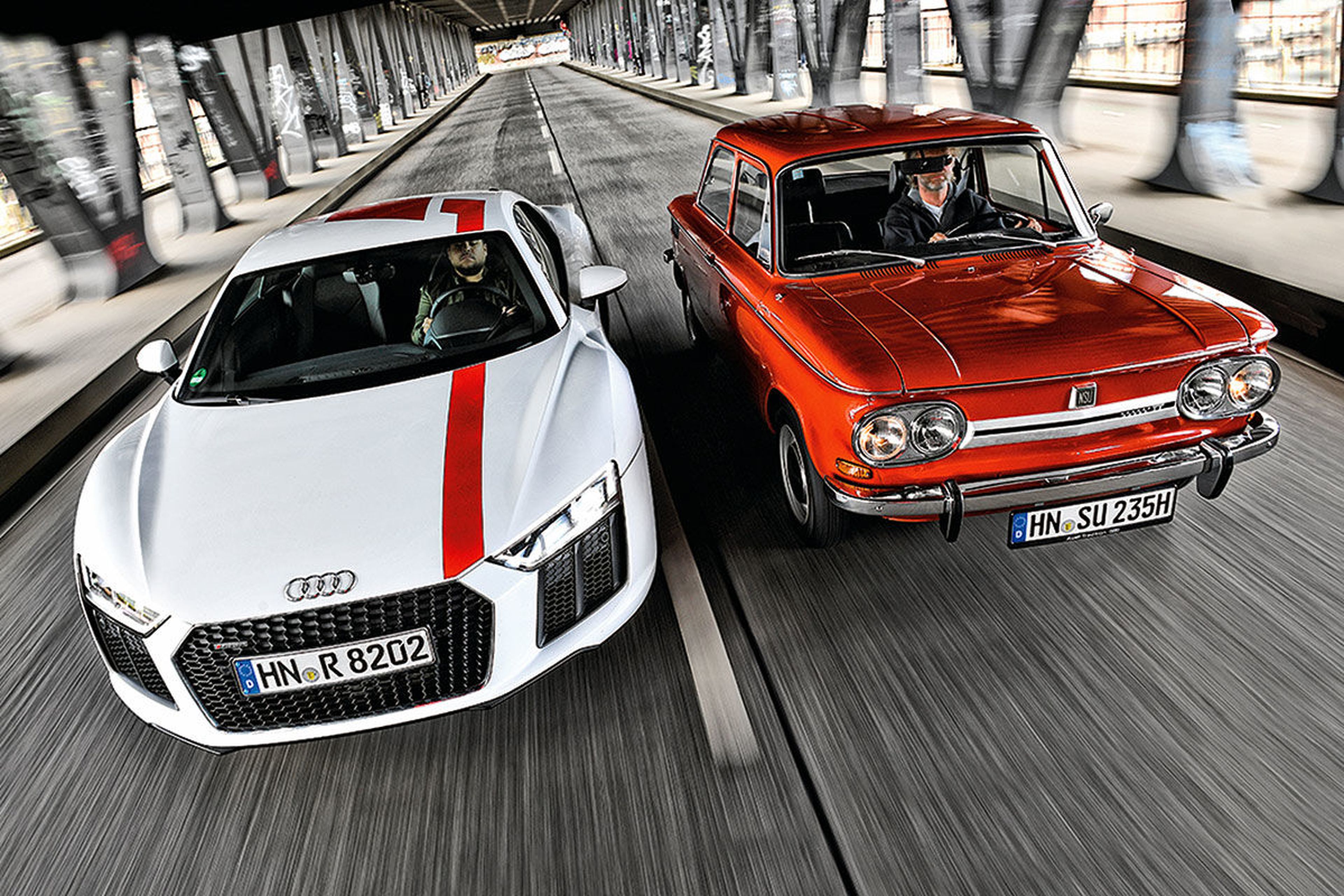 Audi R8 RWS vs NSU TT
